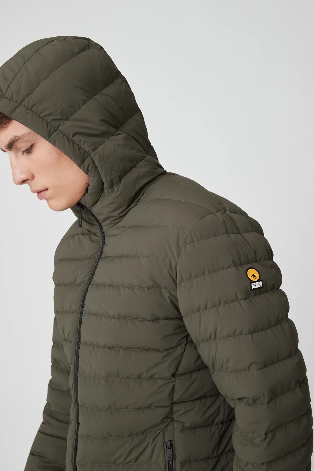 HENRY – Piumino verde militare reversibile