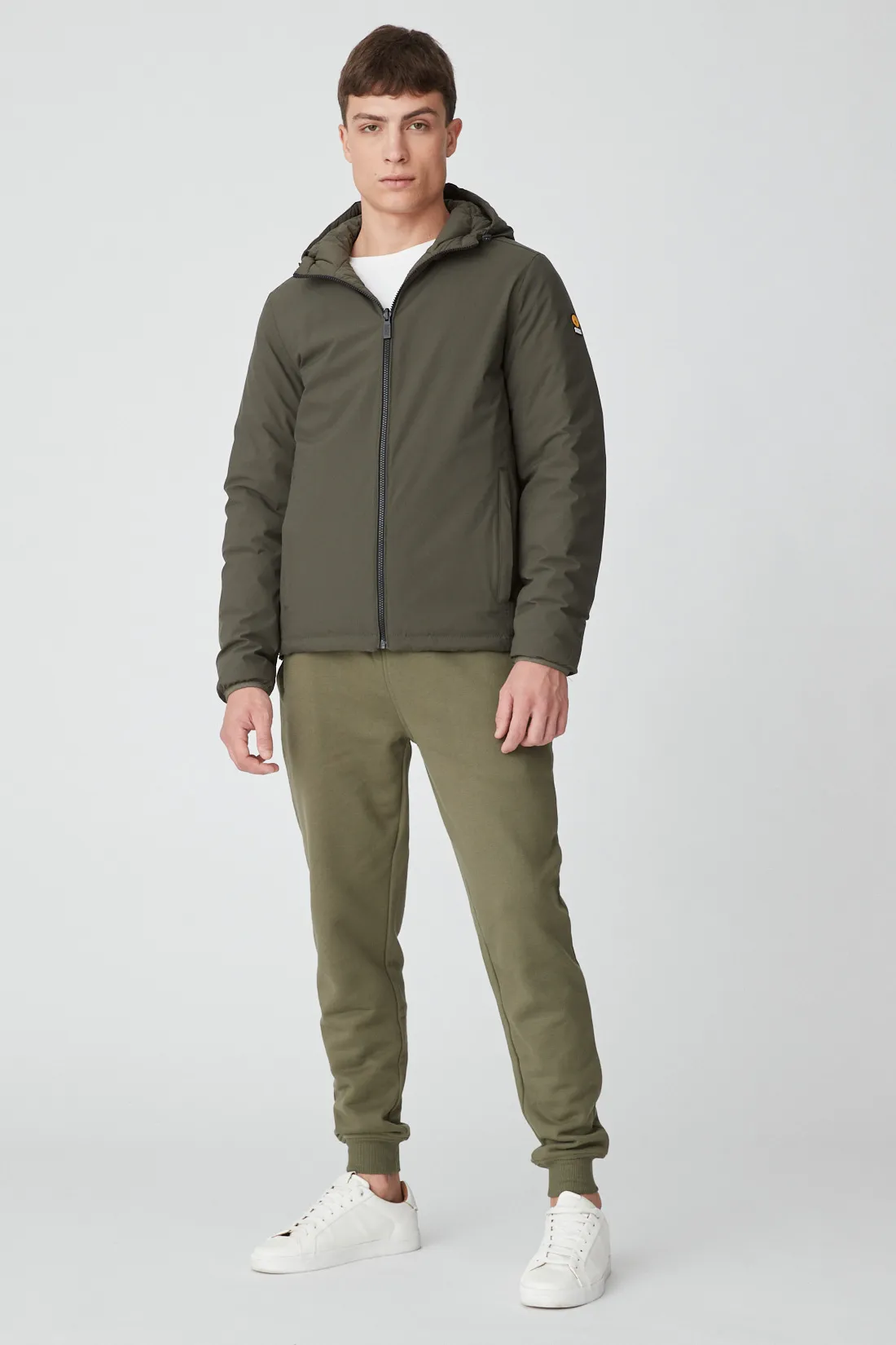 HENRY – Piumino verde militare reversibile