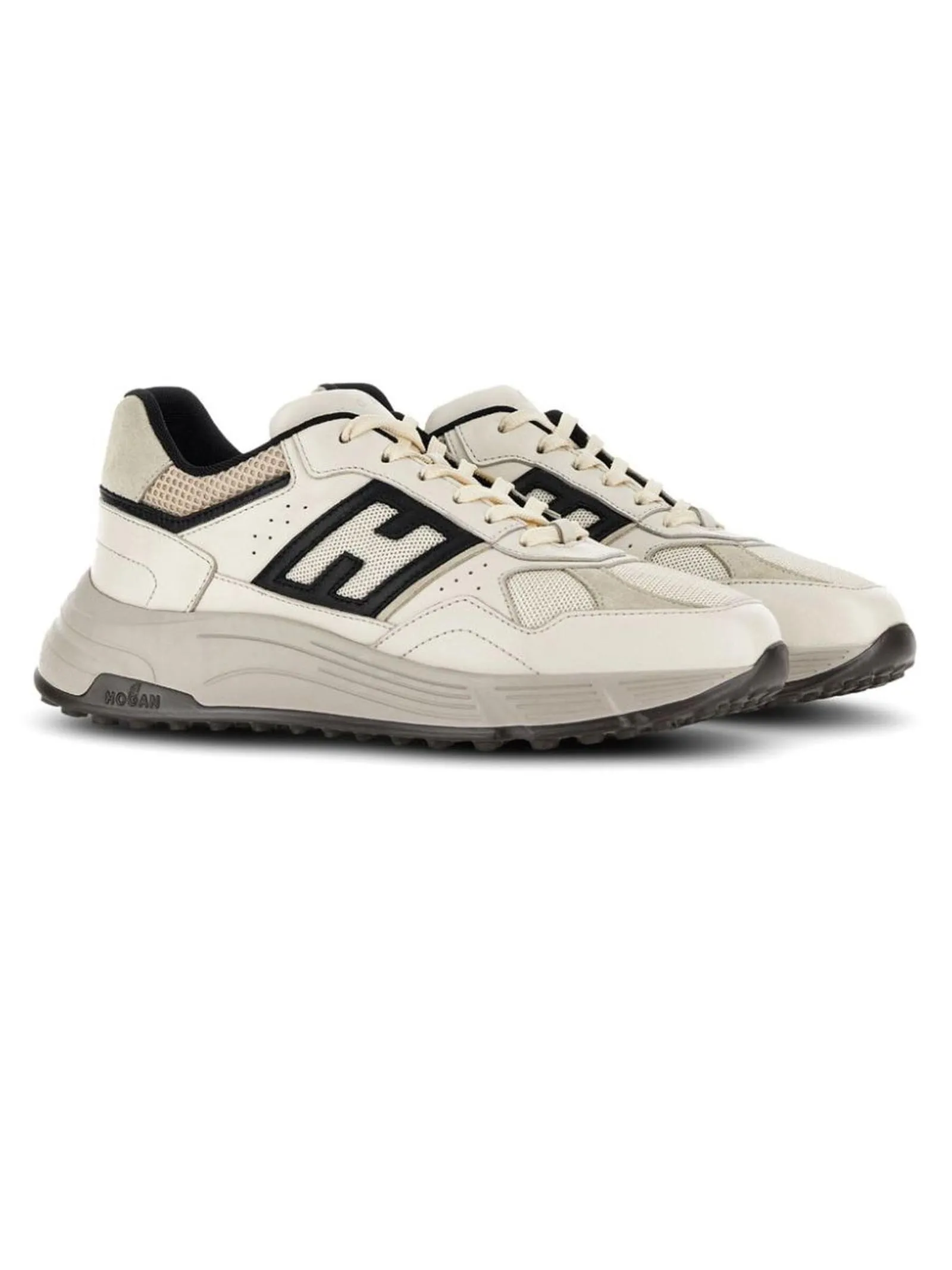 HOGAN Calzature,Sneakers sneakers in pelle beige 