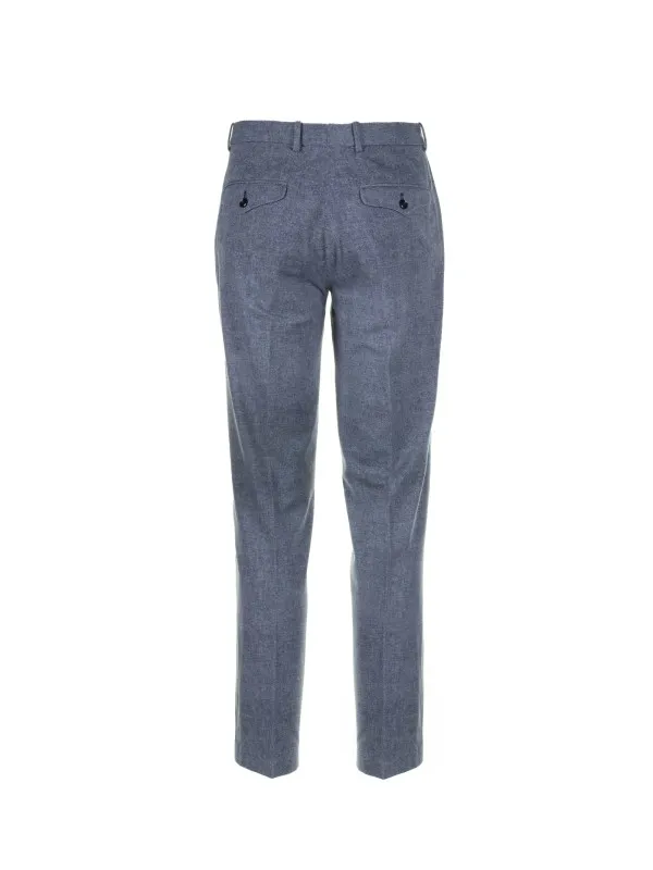 Indigo chino trousers
