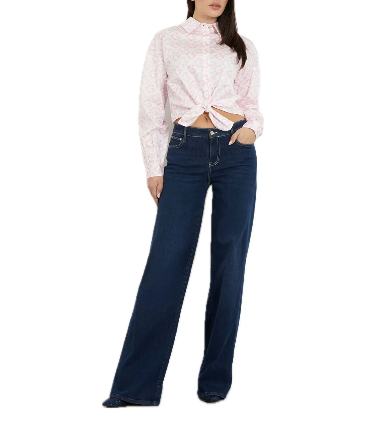 Jeans Donna Guess sexy palazzo