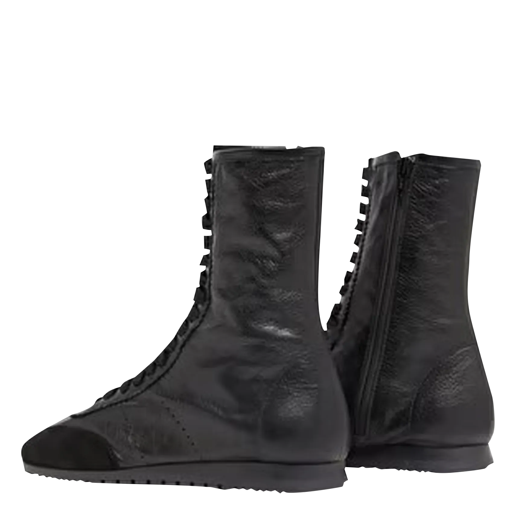  JONAK   DOUBONE - Sneakers alte con lacci in pelle | Nero
