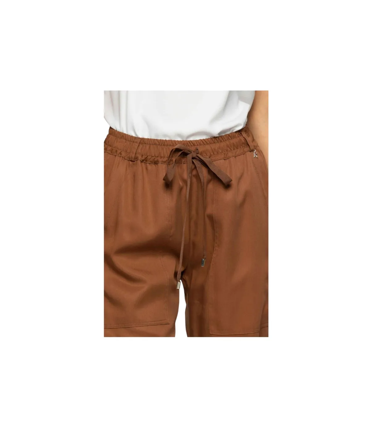 Kocca Donna Pantaloni  Con Vita E Fondo Gamba Elasticizzati Zeos