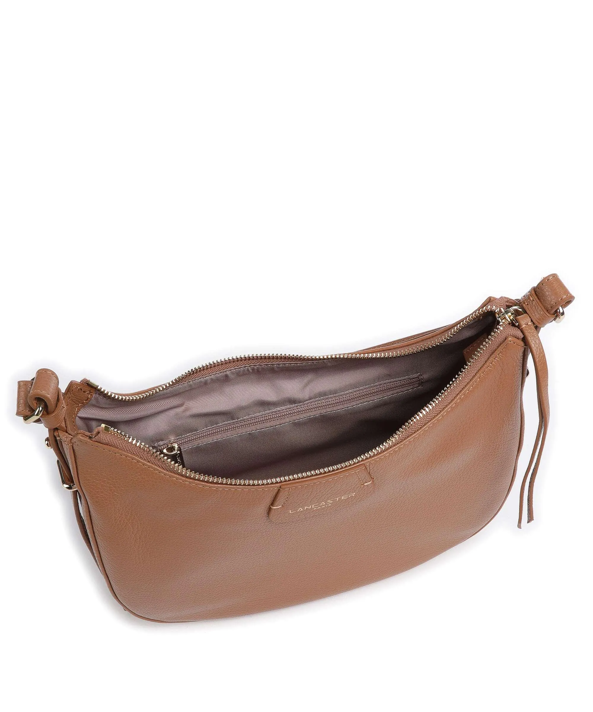  Lancaster Dune Borsa a spalla pelle di vacchetta grana marrone  
