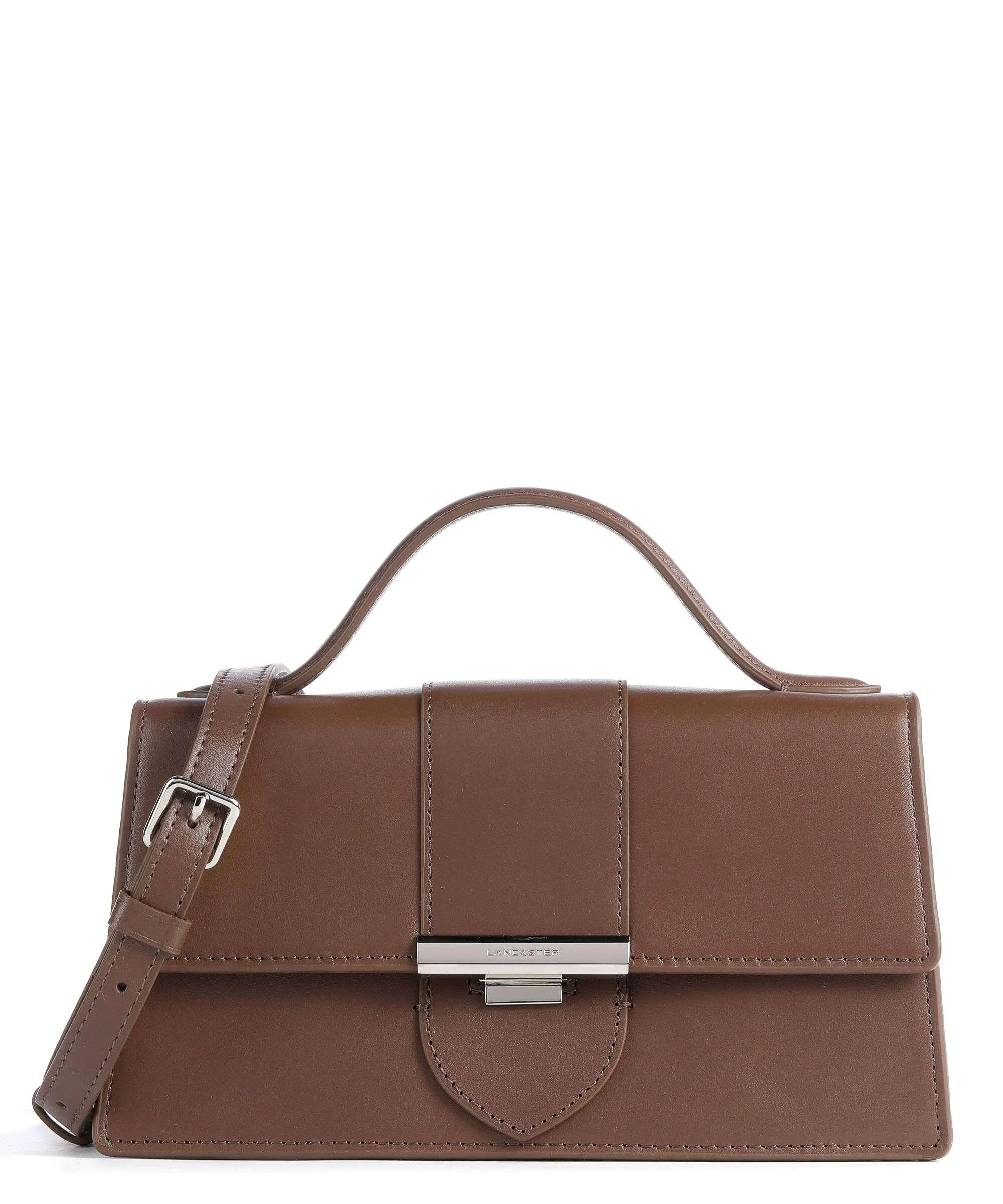  Lancaster Paris Ily Borsa a mano pelle di vacchetta finemente grana marrone  