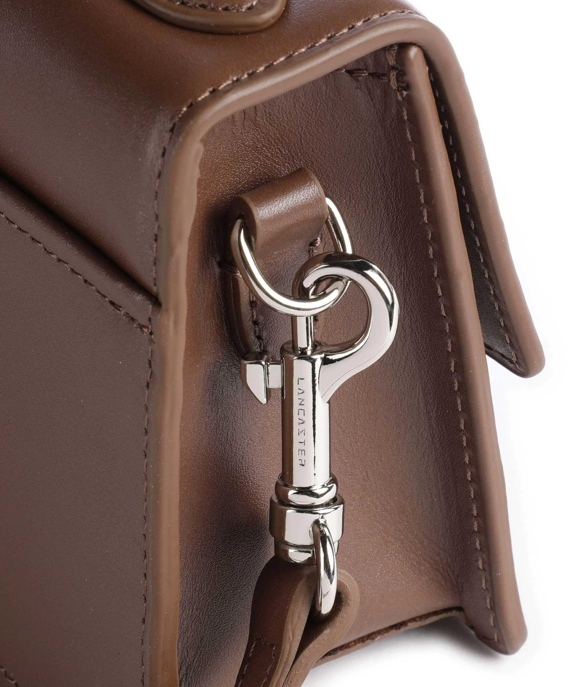  Lancaster Paris Ily Borsa a mano pelle di vacchetta finemente grana marrone  
