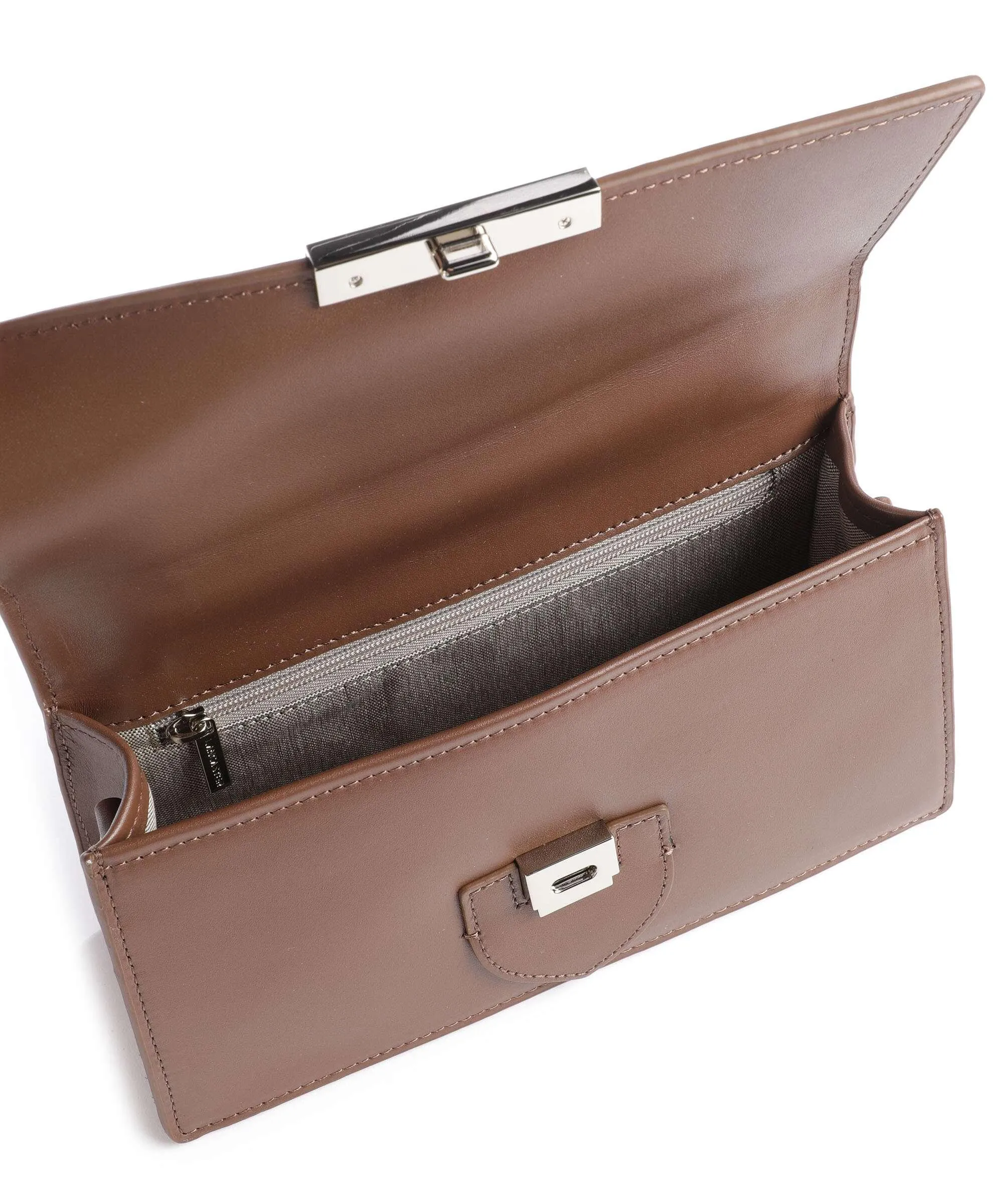  Lancaster Paris Ily Borsa a mano pelle di vacchetta finemente grana marrone  