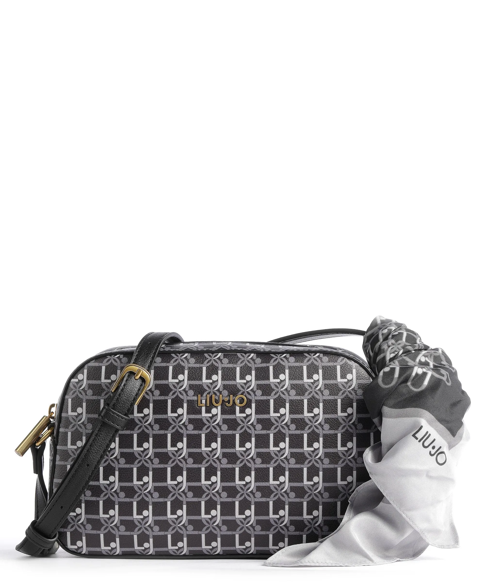  Liu Jo Esploratrice Borsa a tracolla pelle sintetica nero/grigio  