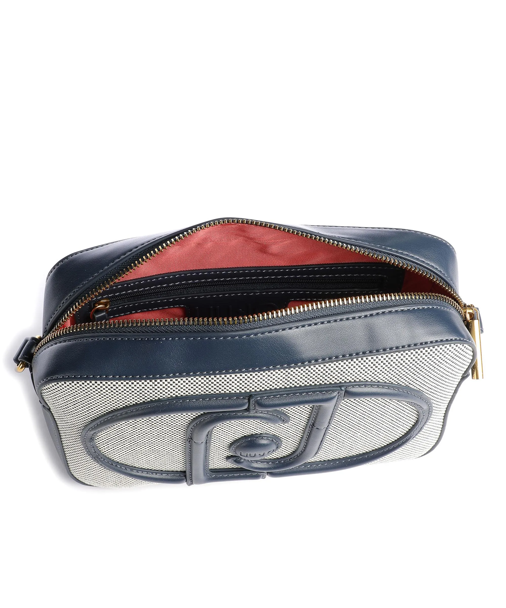  Liu Jo Lucente Borsa a tracolla tissu, pelle sintetica bianco/blu  