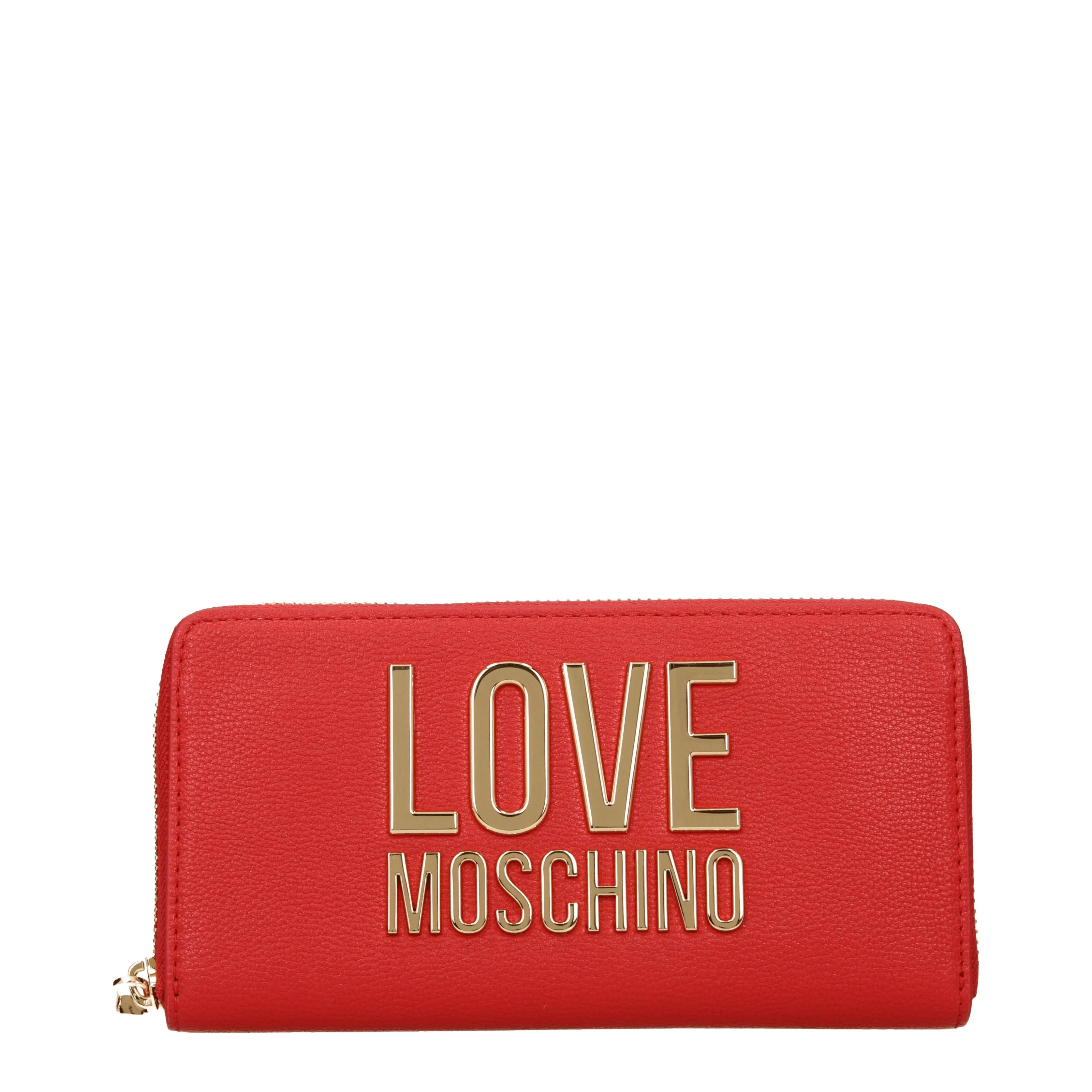 Love Moschino Portafogli Donna Poliuretano Rosso