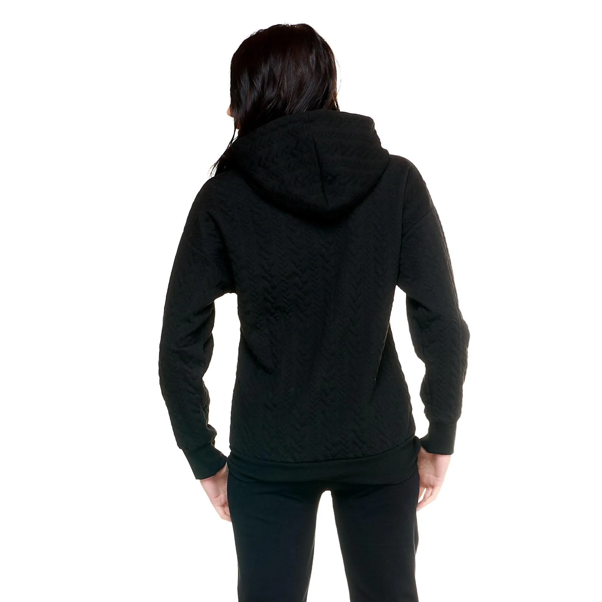Maglia a treccia con cappuccio Leone donna Greyss