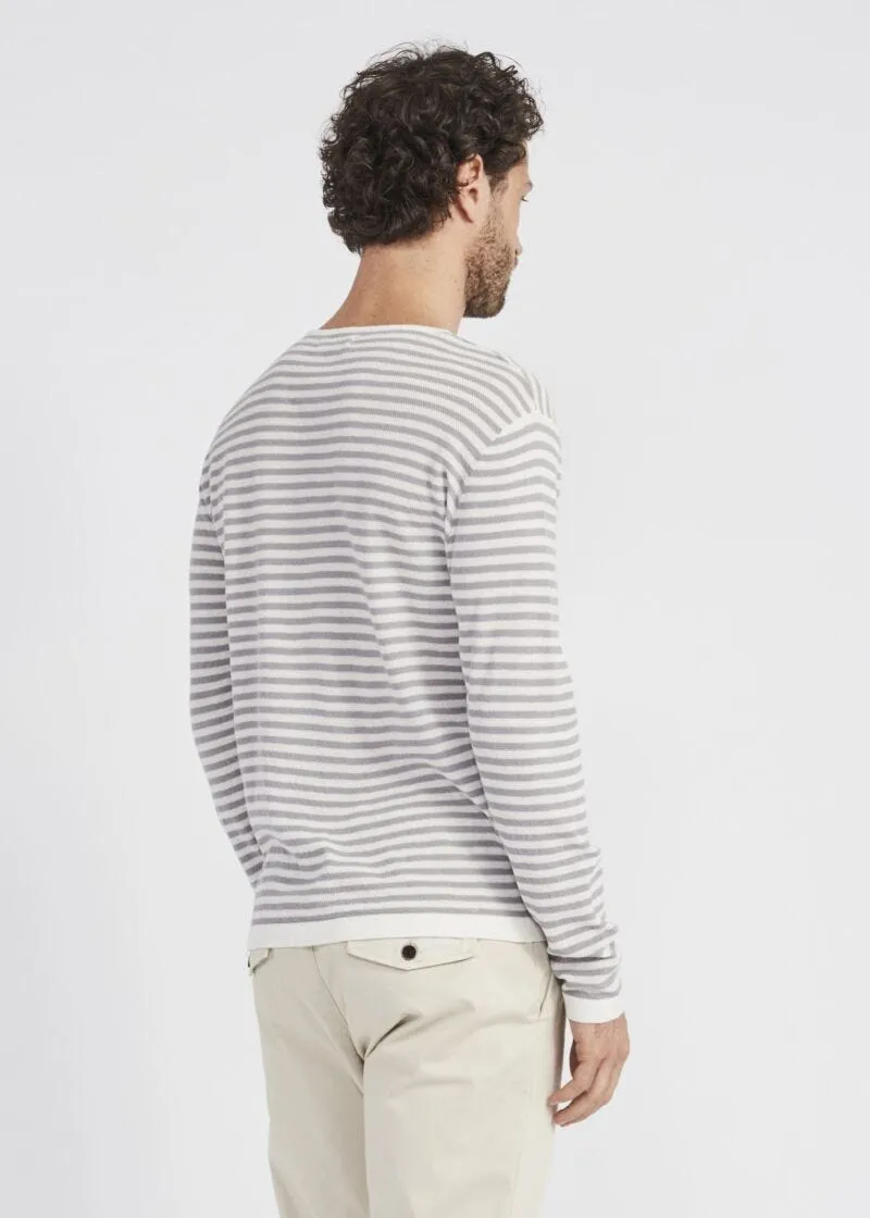 Maglia con intarsio a righe
