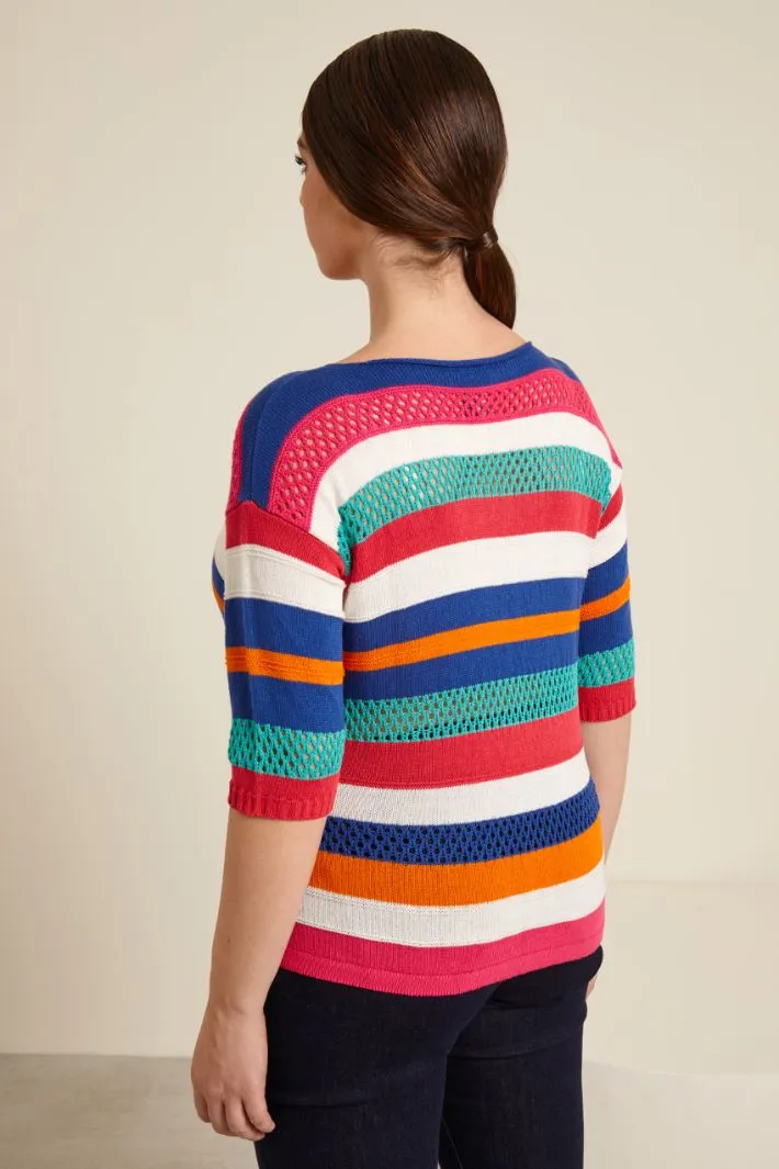 Maglia con motivo traforato