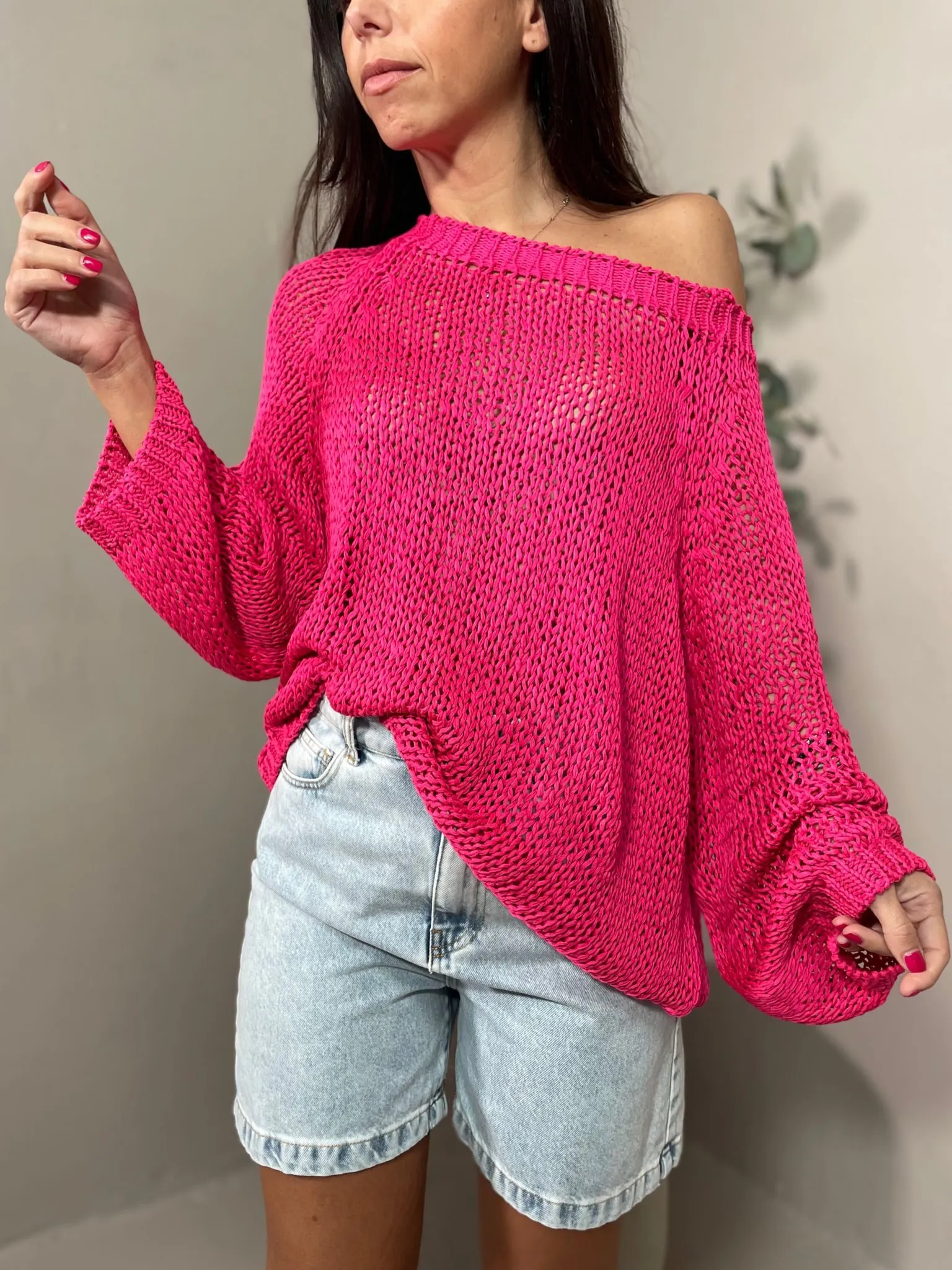 Maglia Fettuccia Fucsia