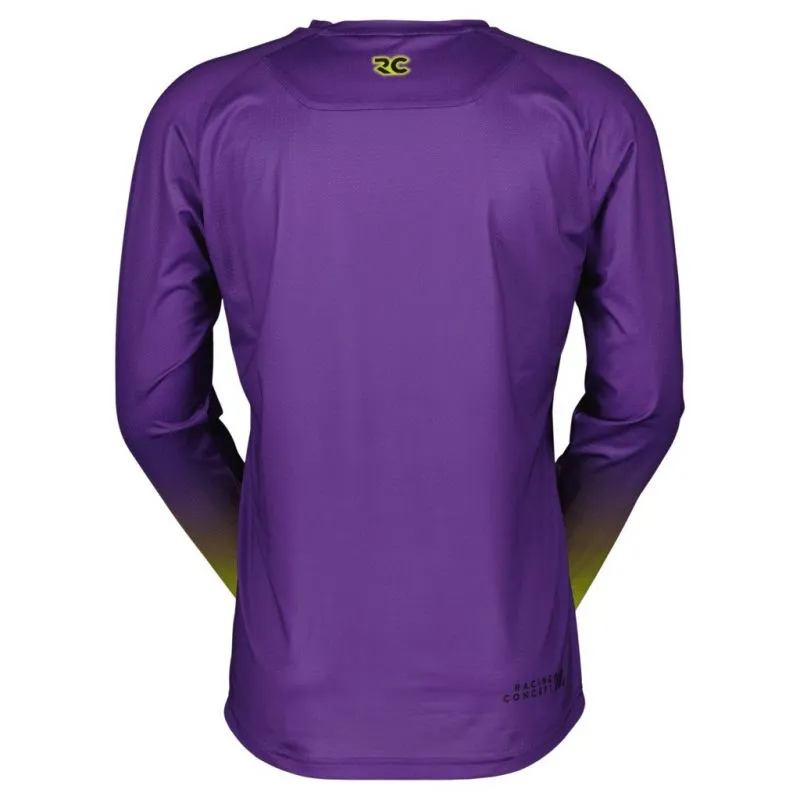Maglietta da bicicletta Scott Uomo RC Progressive LS (viola fluo)