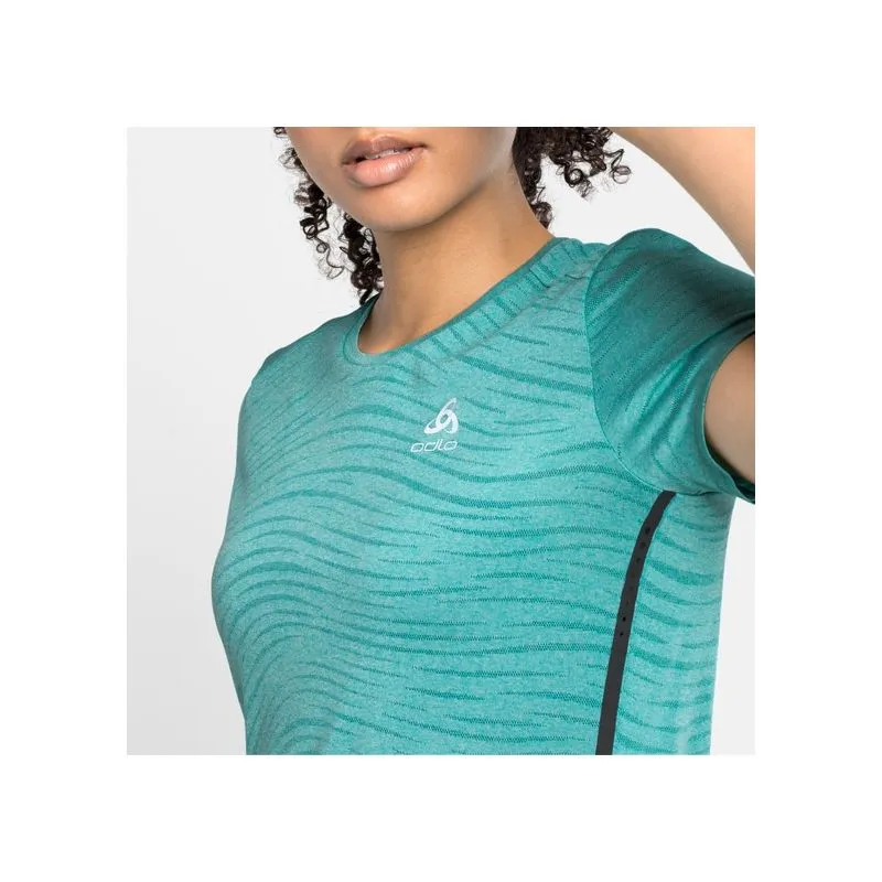 Maglietta da corsa Odlo Zeroweight Engineered Chill-Tec (siesta Melange) Donna