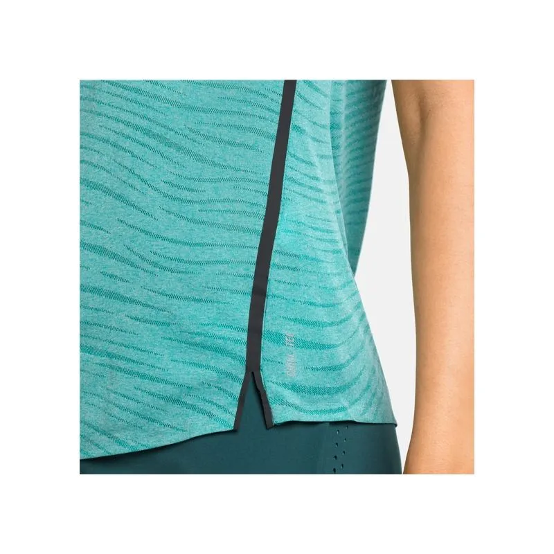 Maglietta da corsa Odlo Zeroweight Engineered Chill-Tec (siesta Melange) Donna
