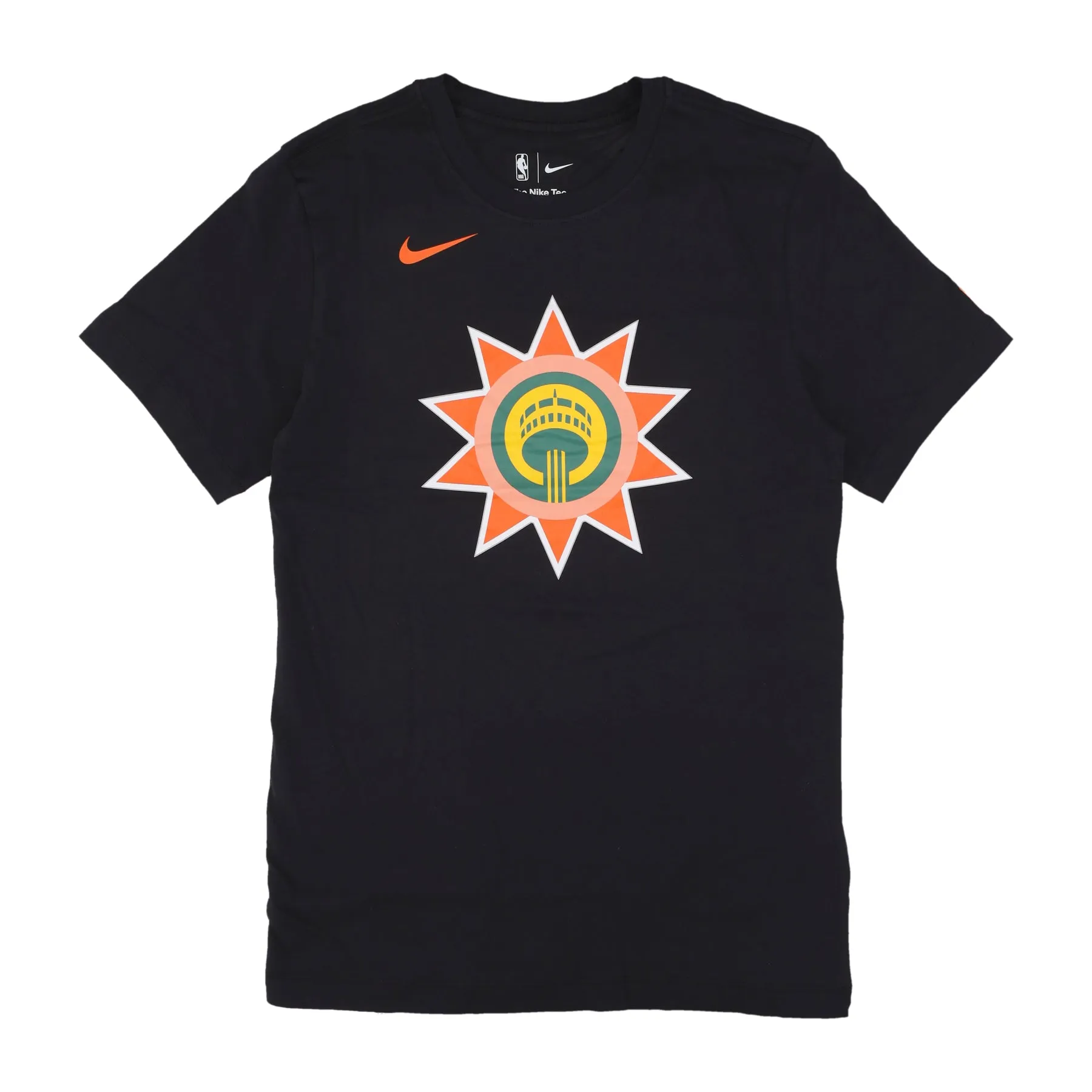 Maglietta Uomo Nba City Edition Essential Logo Tee Sanspu Black