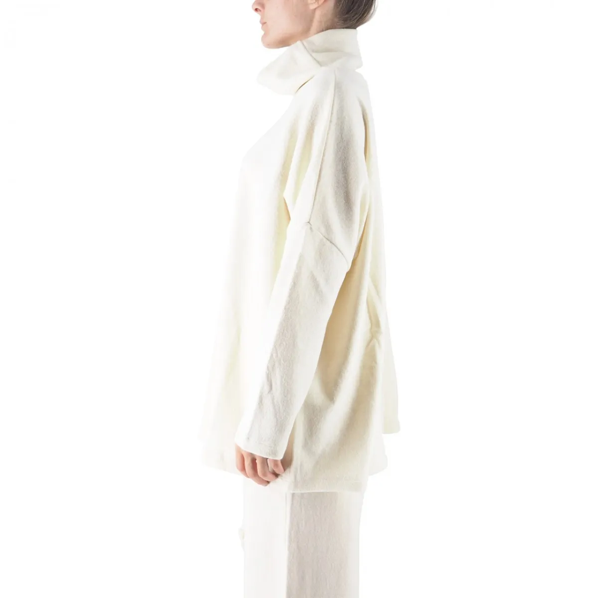 Maglione Damasco Bianco Naturale