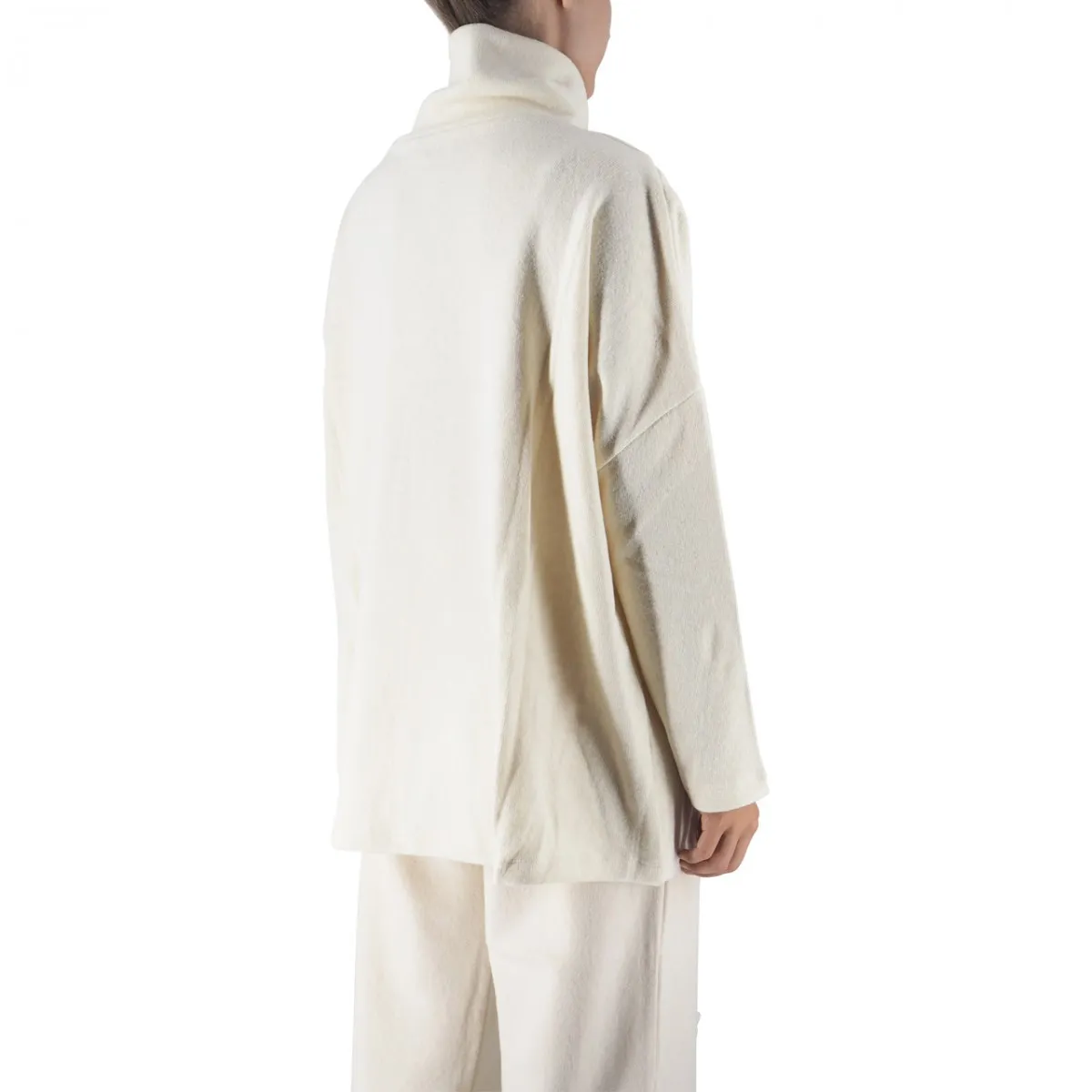 Maglione Damasco Bianco Naturale