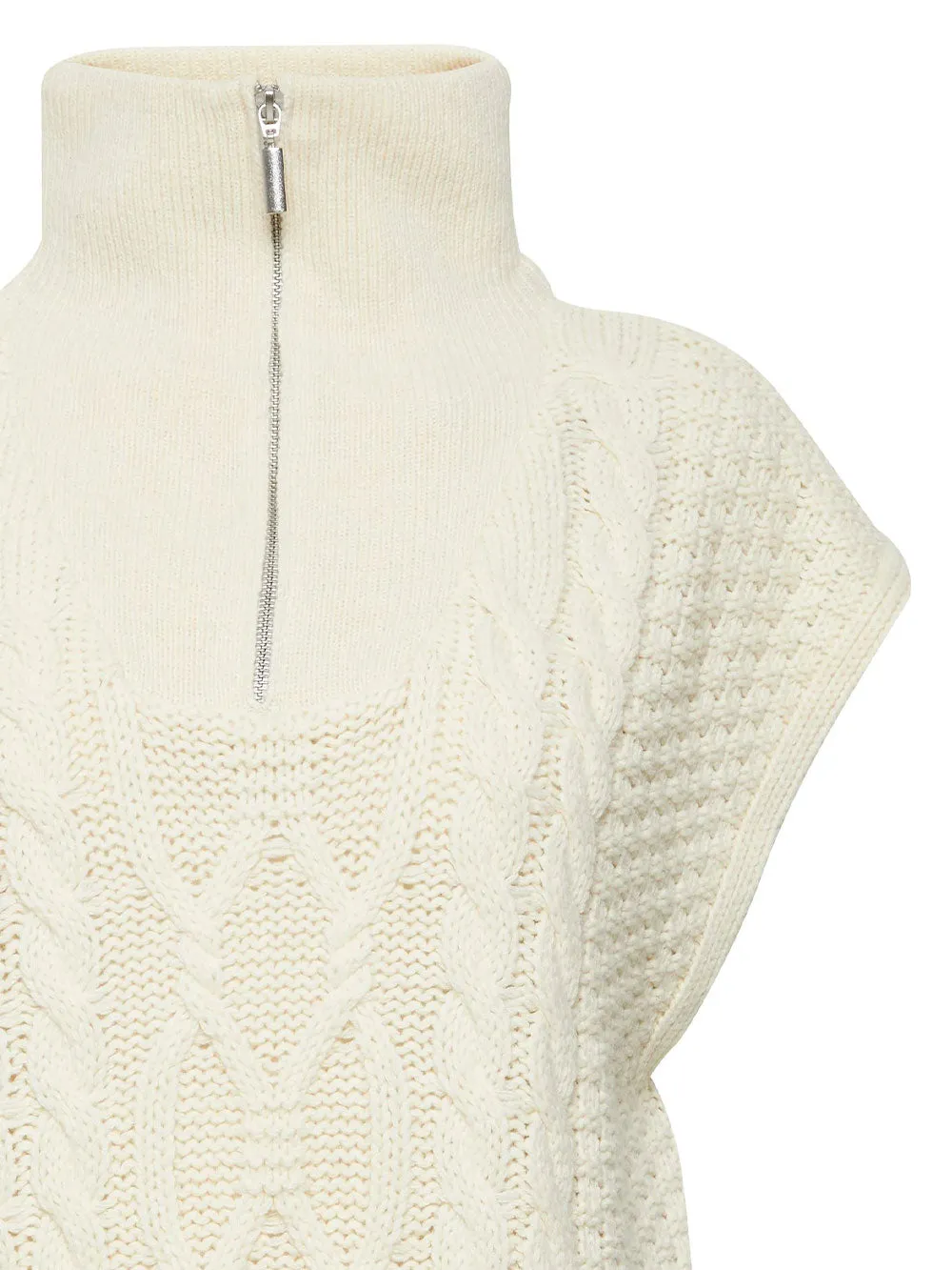Maglione gilet donna bianco