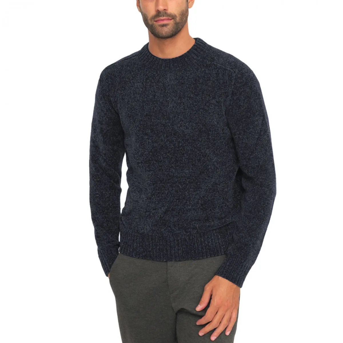 Maglione Girocollo In Ciniglia