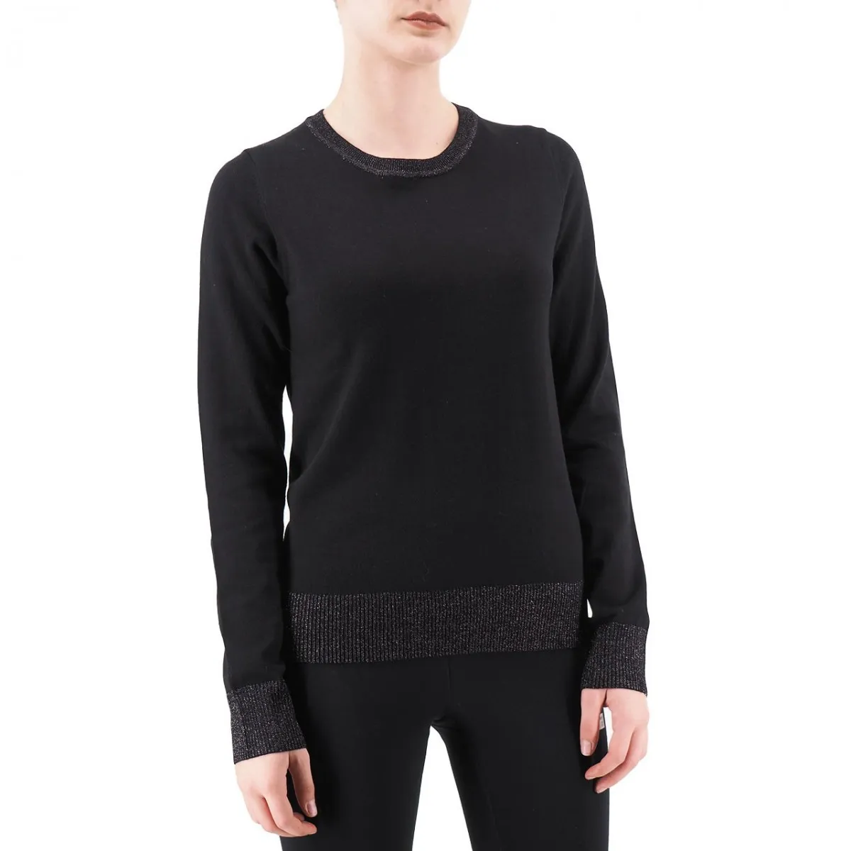 Maglione In Lurex, Nero