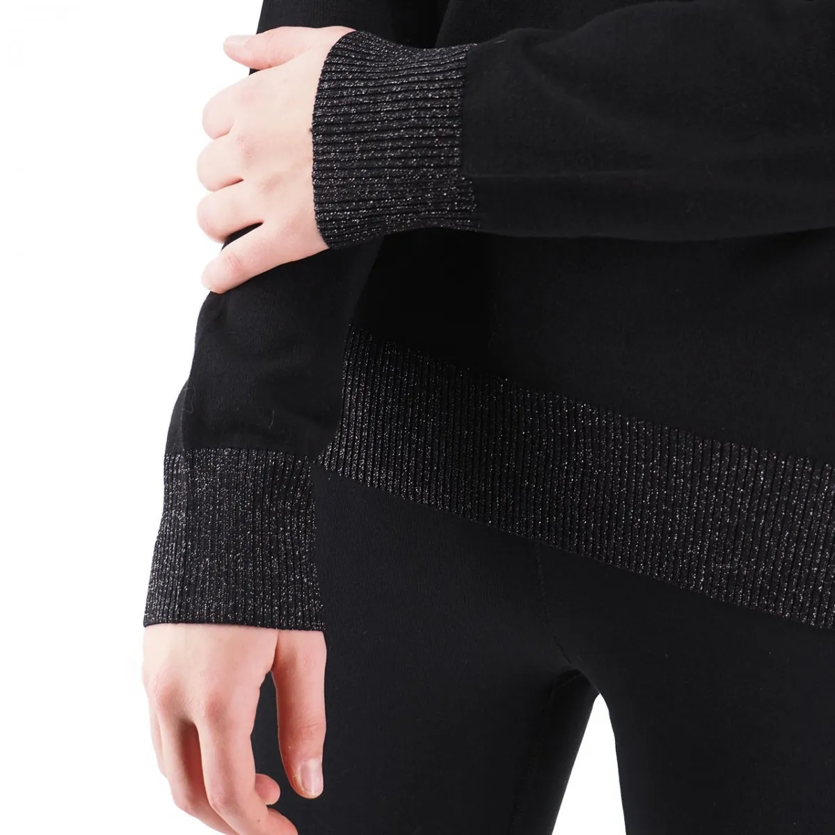 Maglione In Lurex, Nero