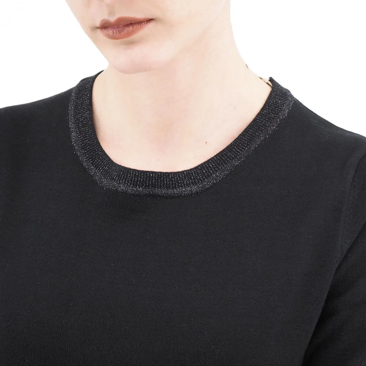 Maglione In Lurex, Nero