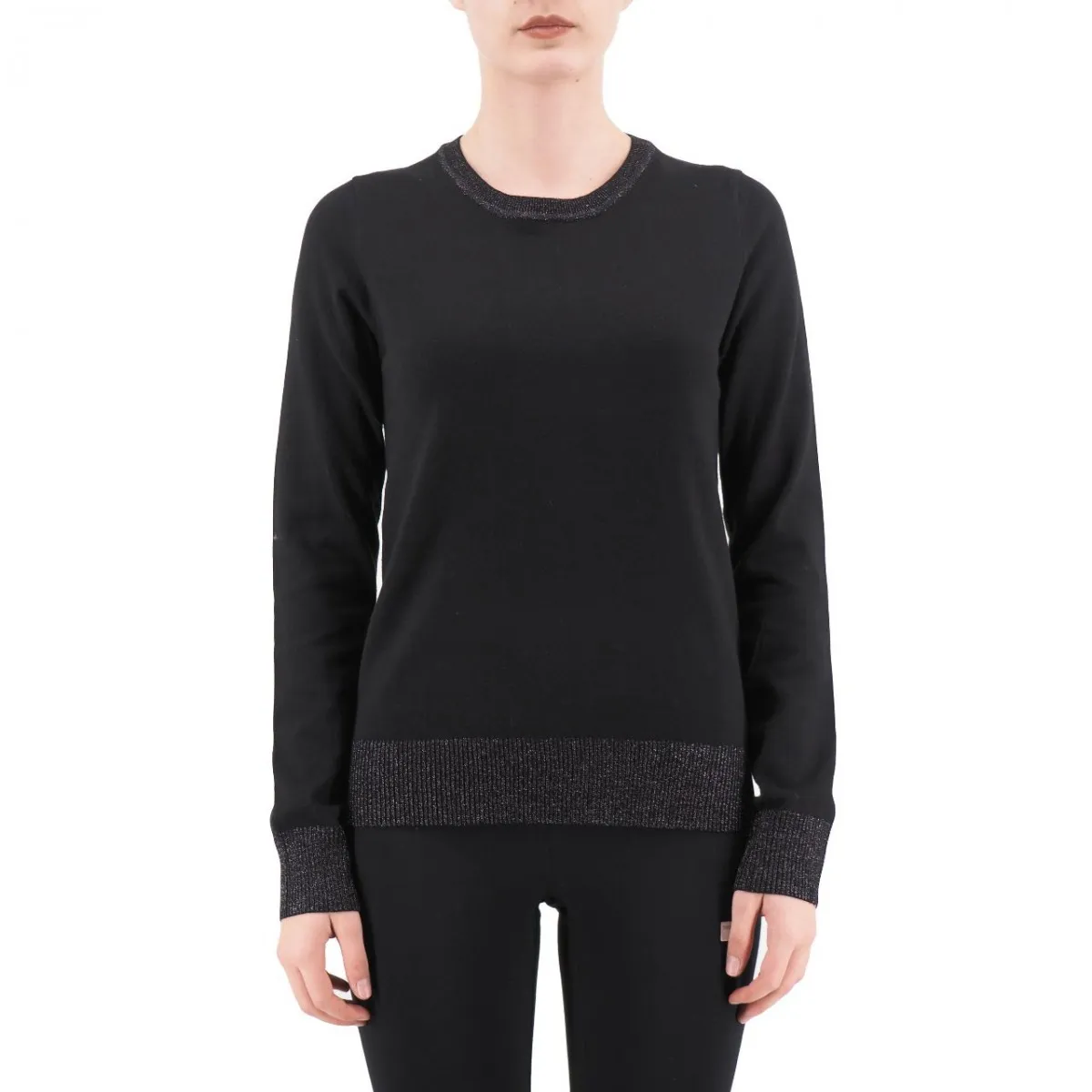Maglione In Lurex, Nero