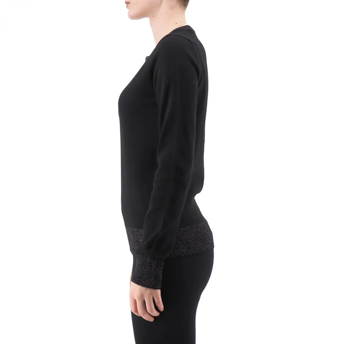 Maglione In Lurex, Nero