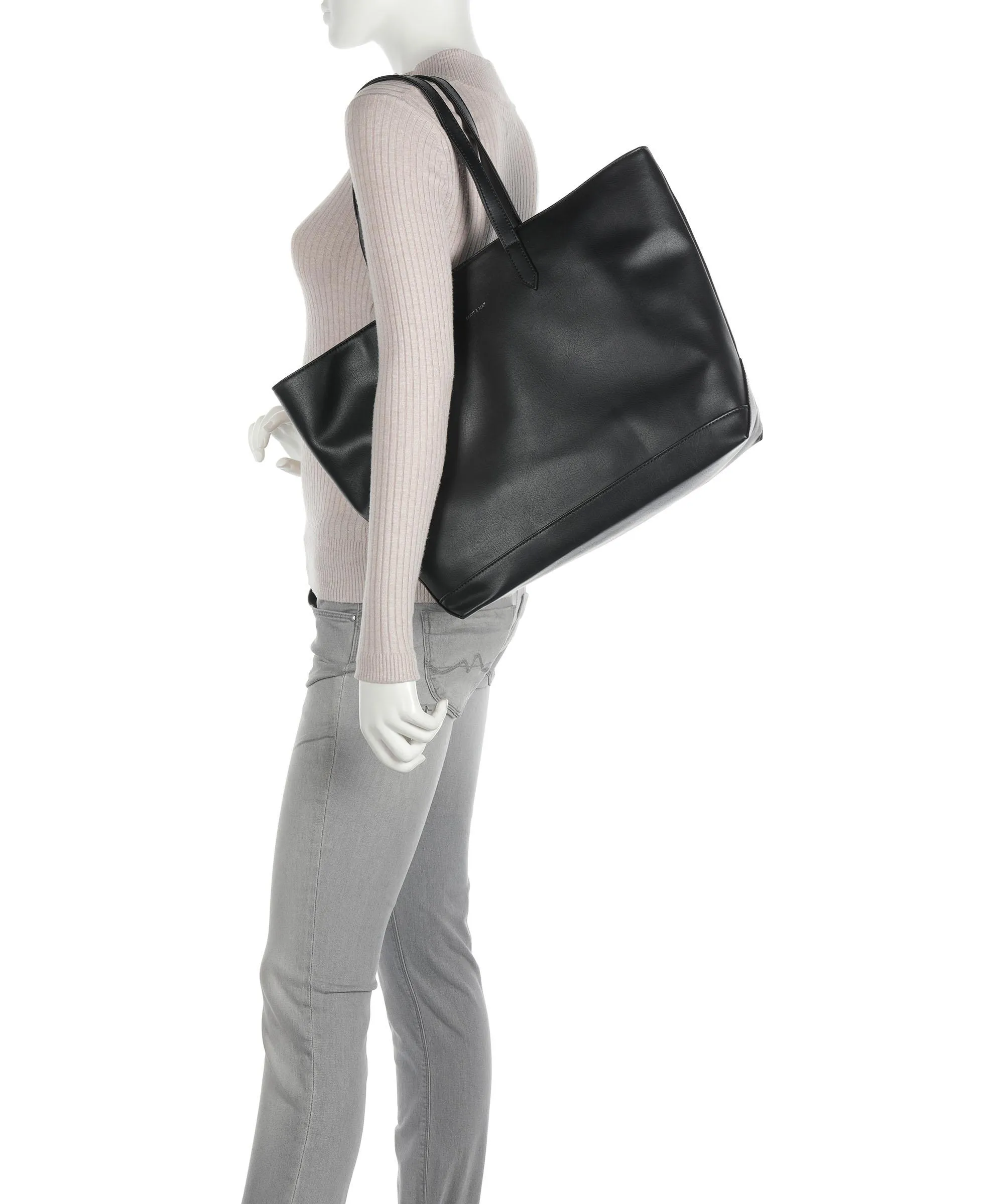  Matt & Nat Arbor Schlepp Borsa shopper pelle sintetica nero  