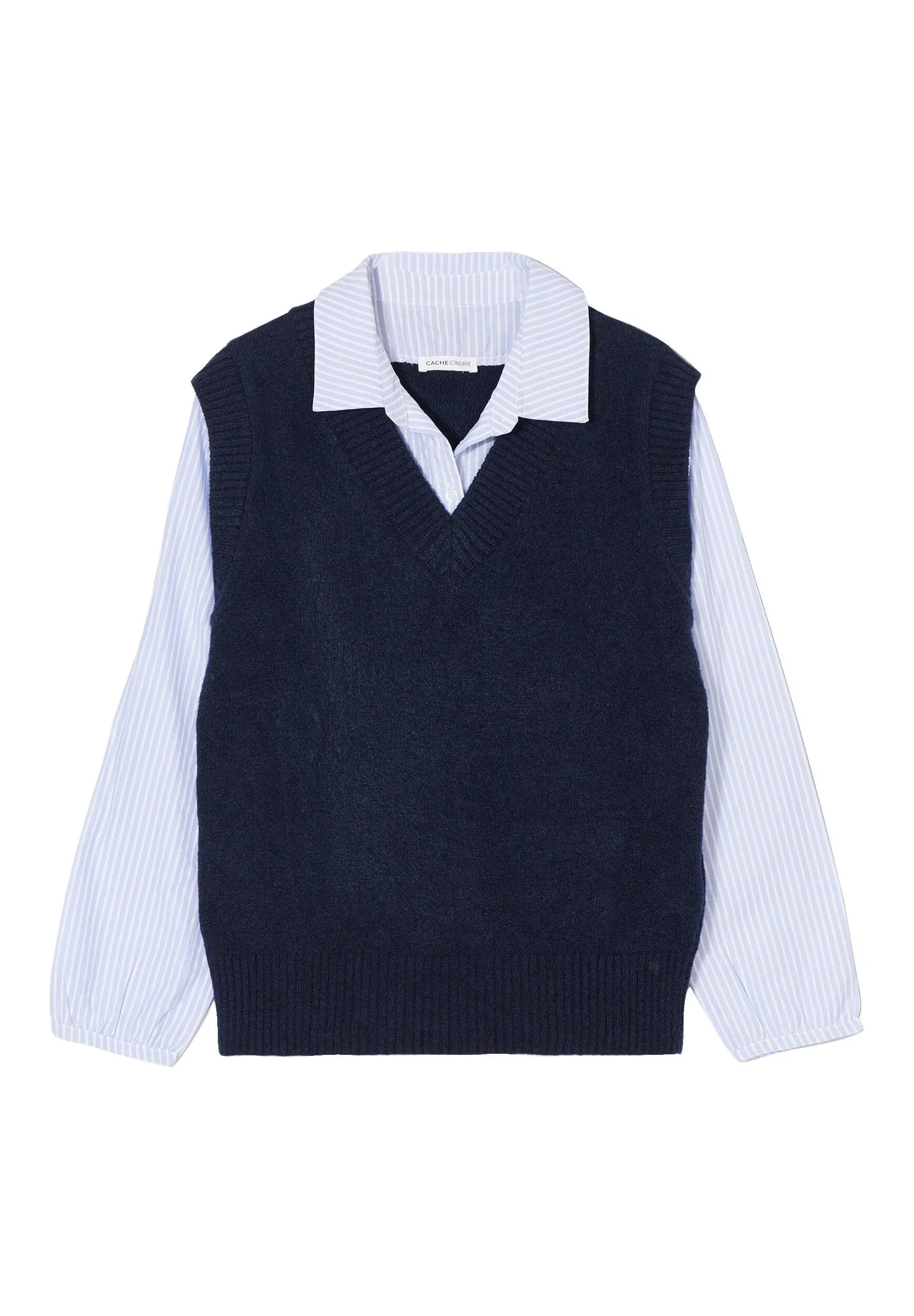 MIT V-AUSSCHNITT. - Maglione