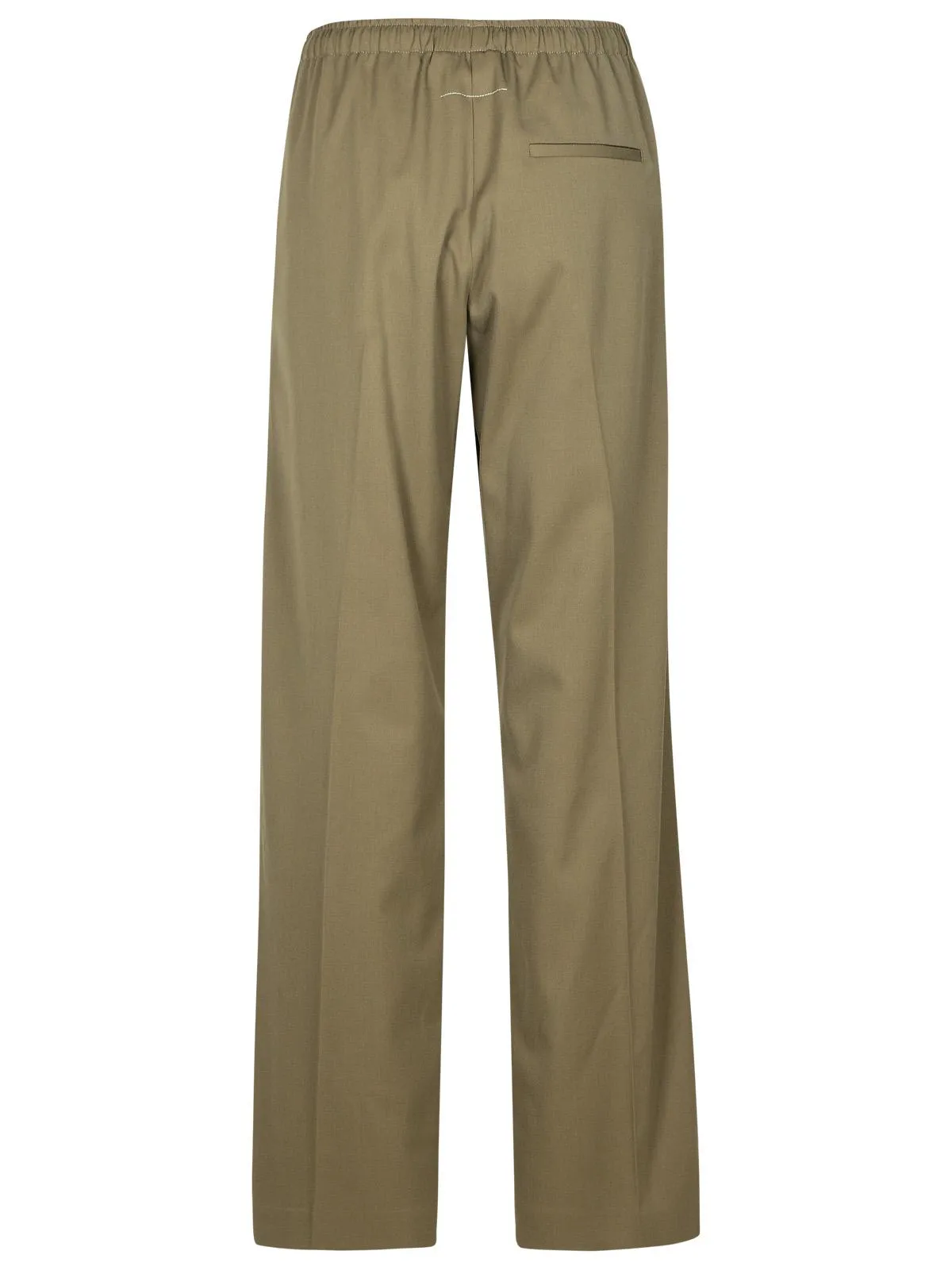 MM6 Maison Margiela Green Polyester Blend pantaloni