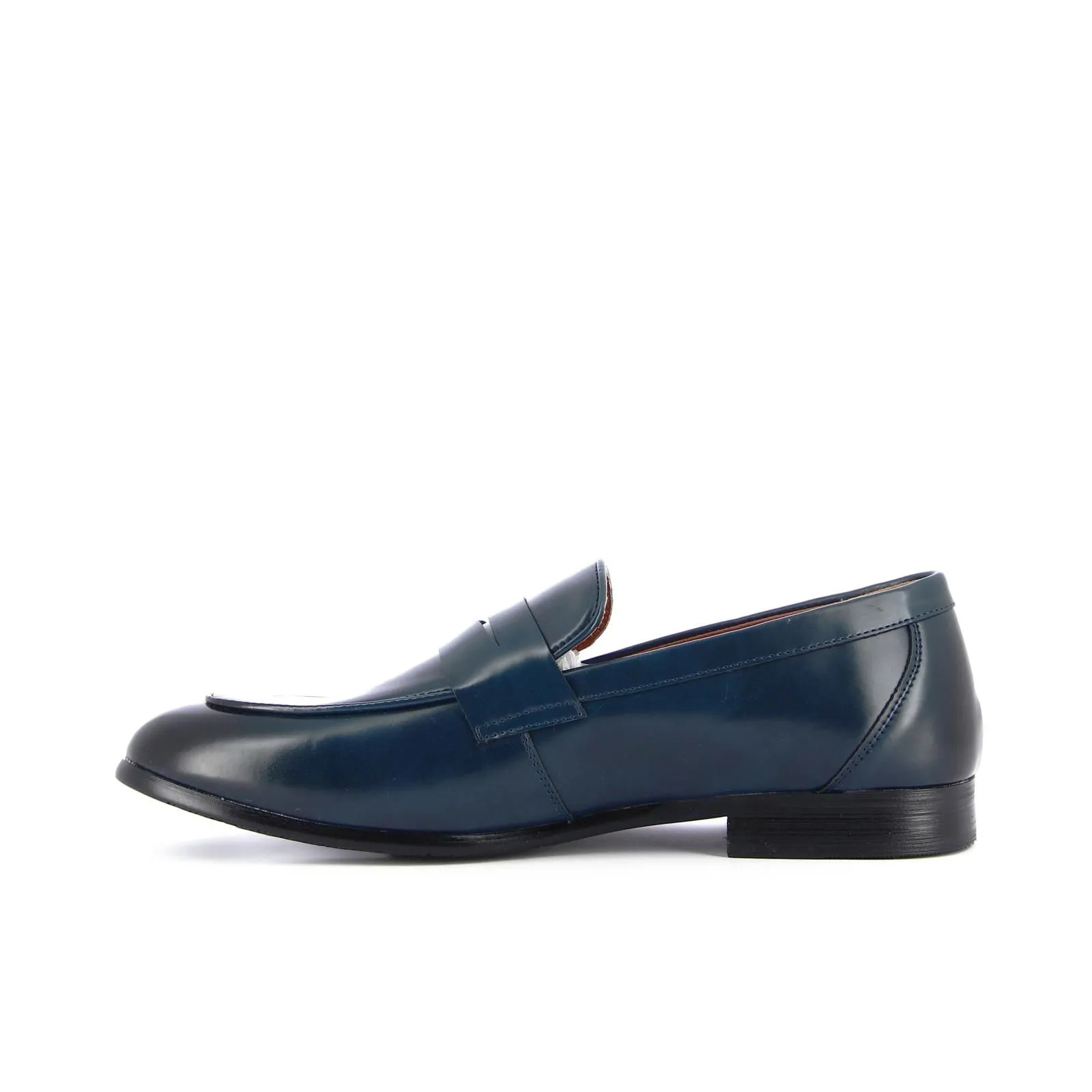 Mocassini blu eleganti da uomo