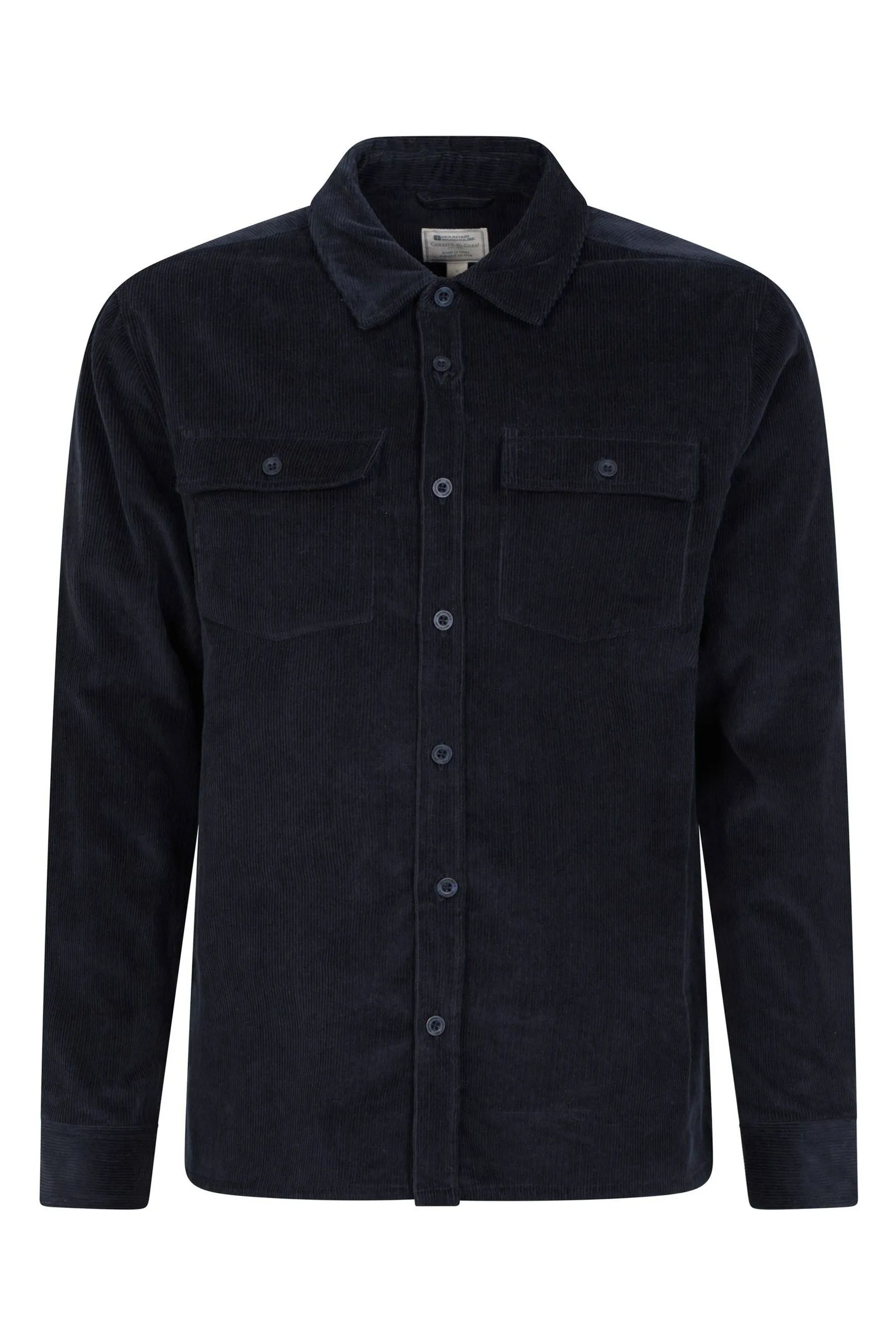 Mountain Warehouse Camicia Uomo Farrow Co-ord Manica Lunga 100% Cotone    