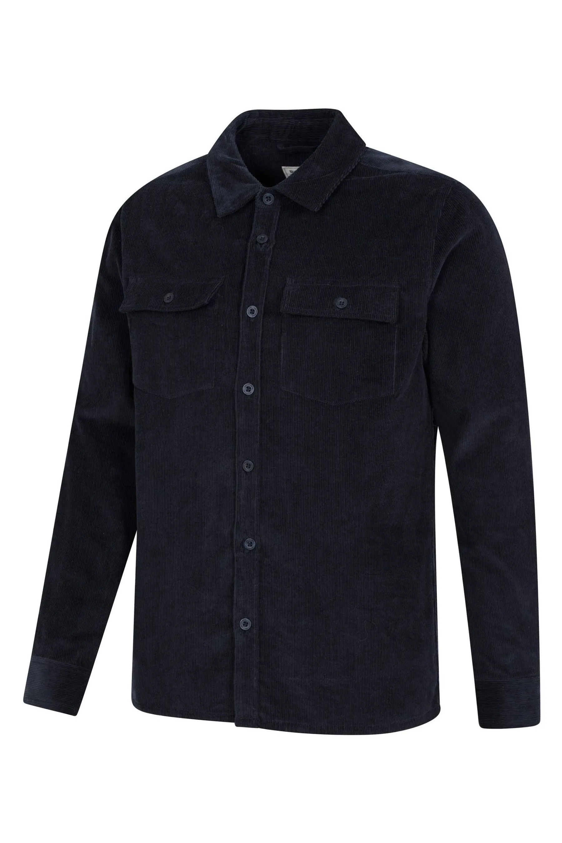 Mountain Warehouse Camicia Uomo Farrow Co-ord Manica Lunga 100% Cotone    