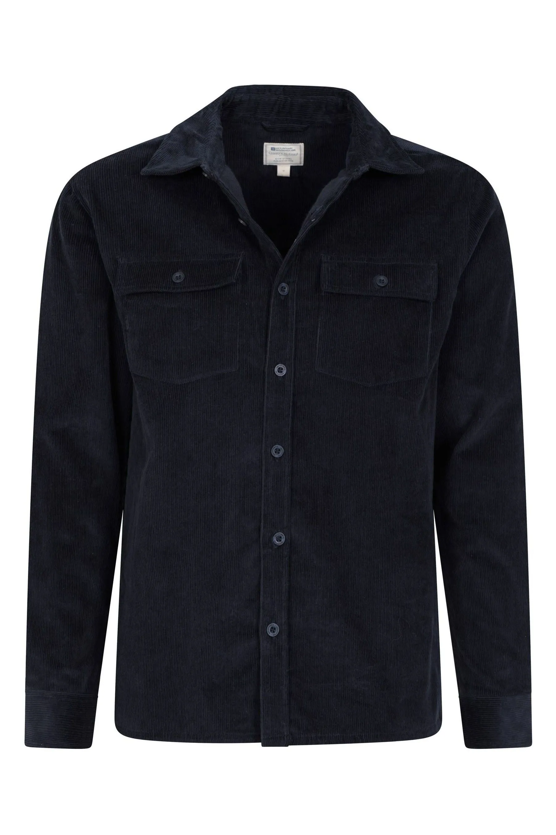 Mountain Warehouse Camicia Uomo Farrow Co-ord Manica Lunga 100% Cotone    