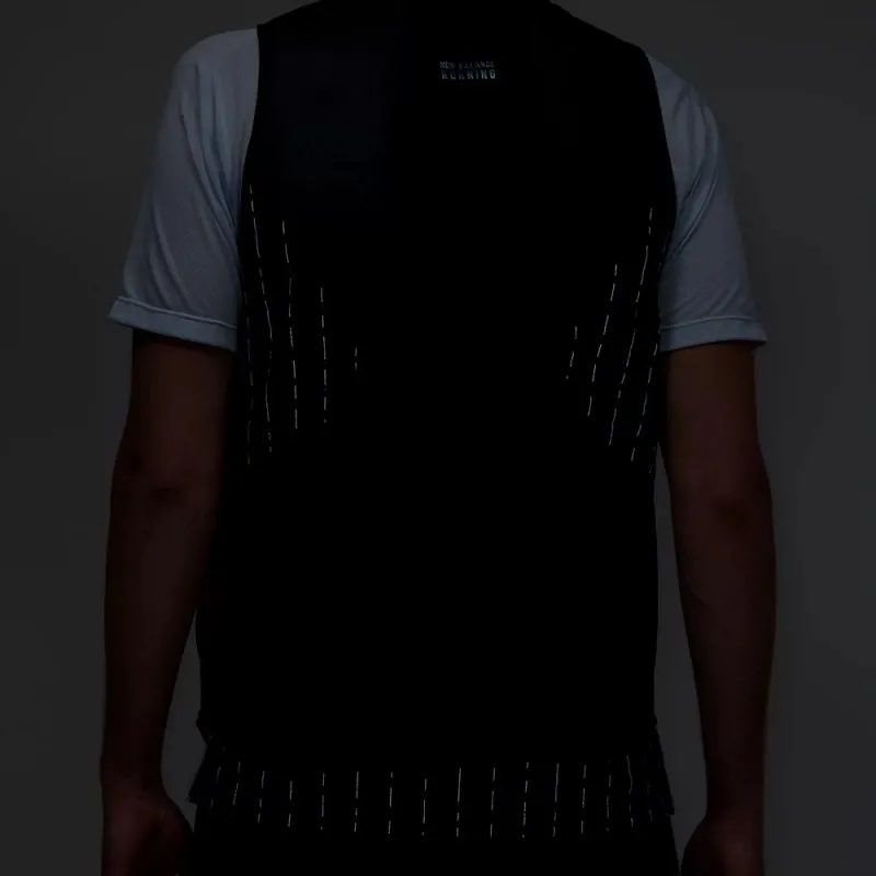 New Balance Gilet Running Impact Run Luminous Nero Uomo