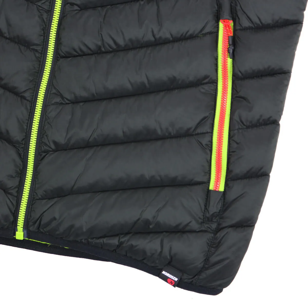 Nordsen gilet smanicato trapuntato uomo colore verde scuro