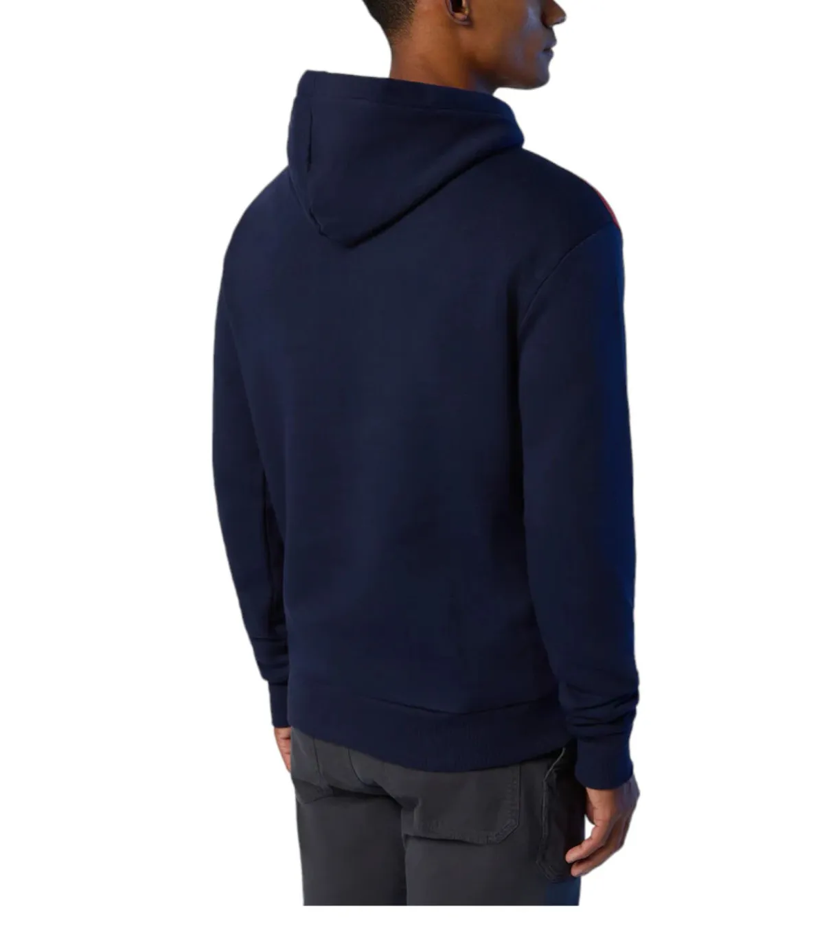 North Sails Uomo Felpa Con Cappuccio Con Grafica