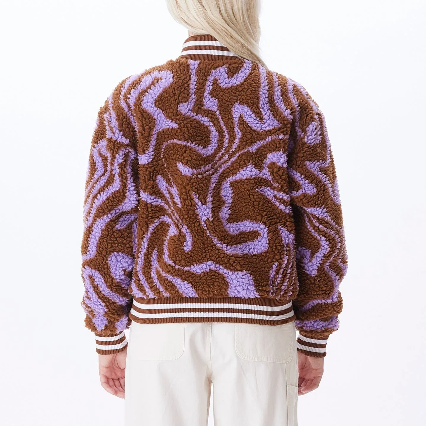 OBEY MAZY VARSITY JACKET