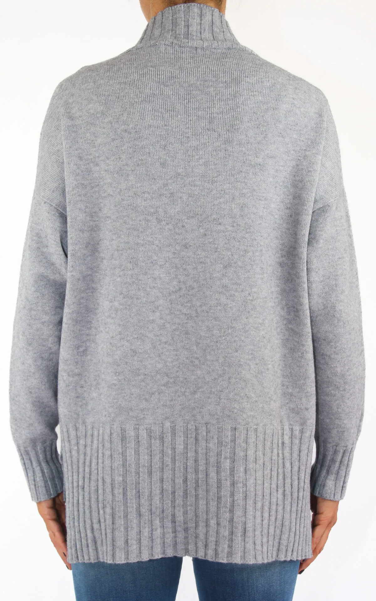 Off-on – Maglia viscosa lupetto – grigio