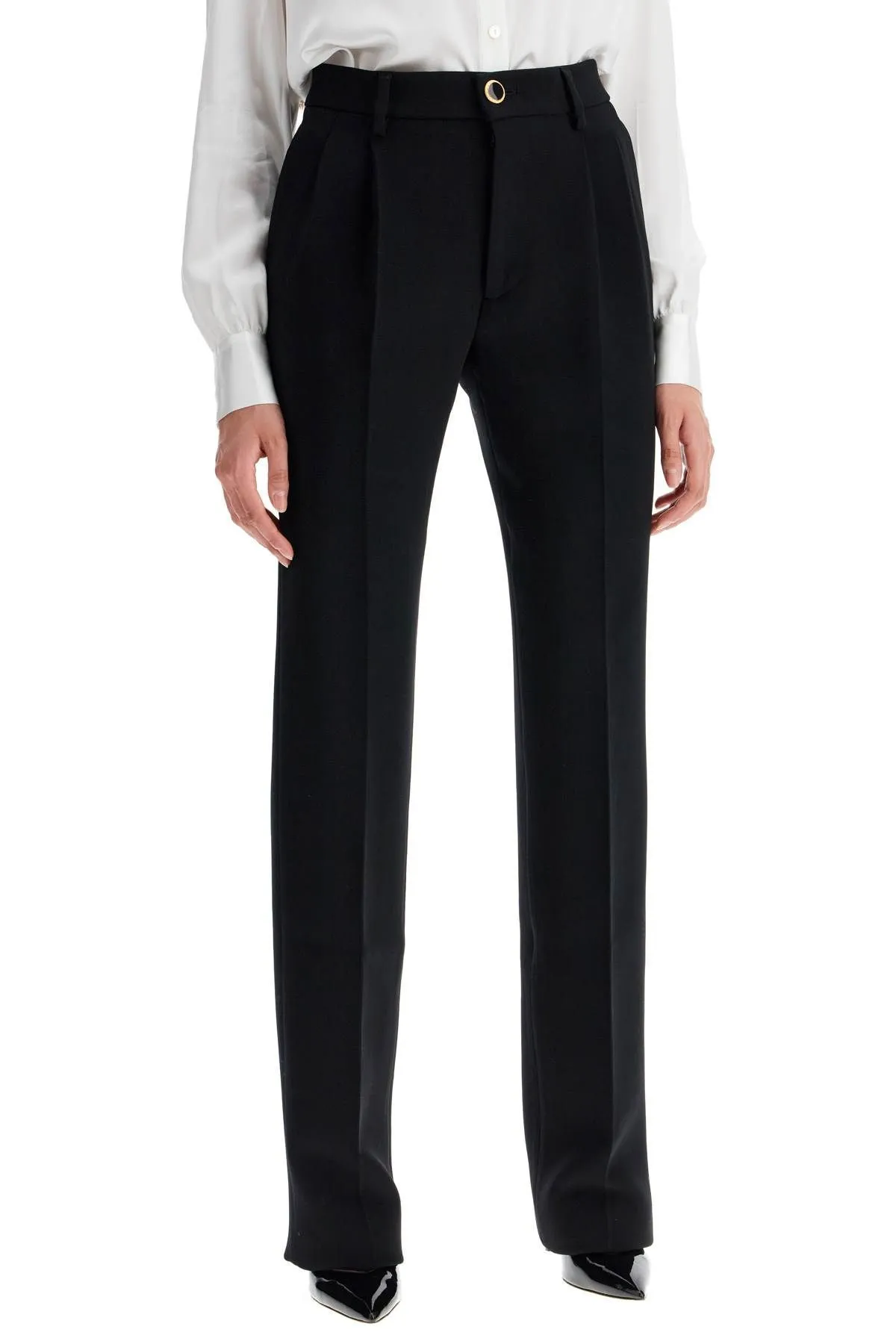 Pantaloni a sigaretta in lana