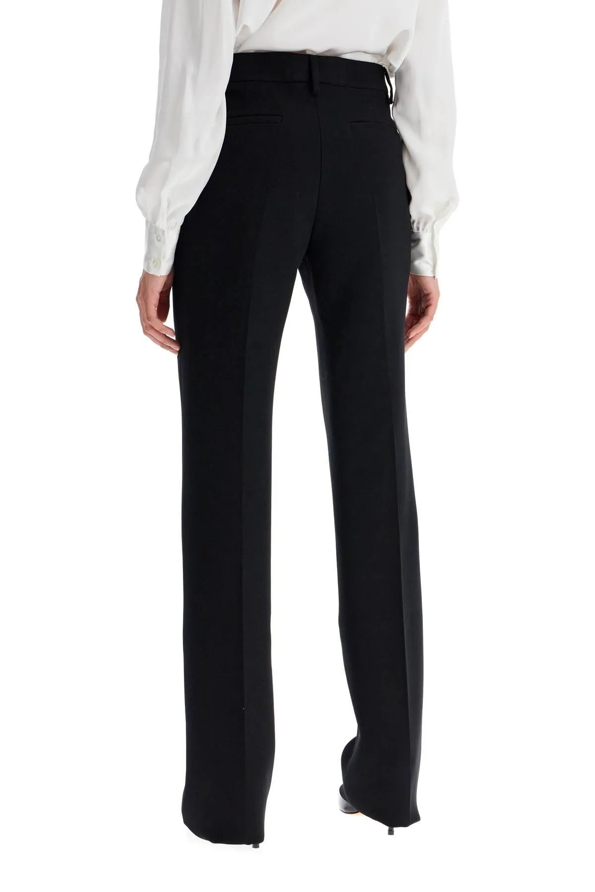 Pantaloni a sigaretta in lana