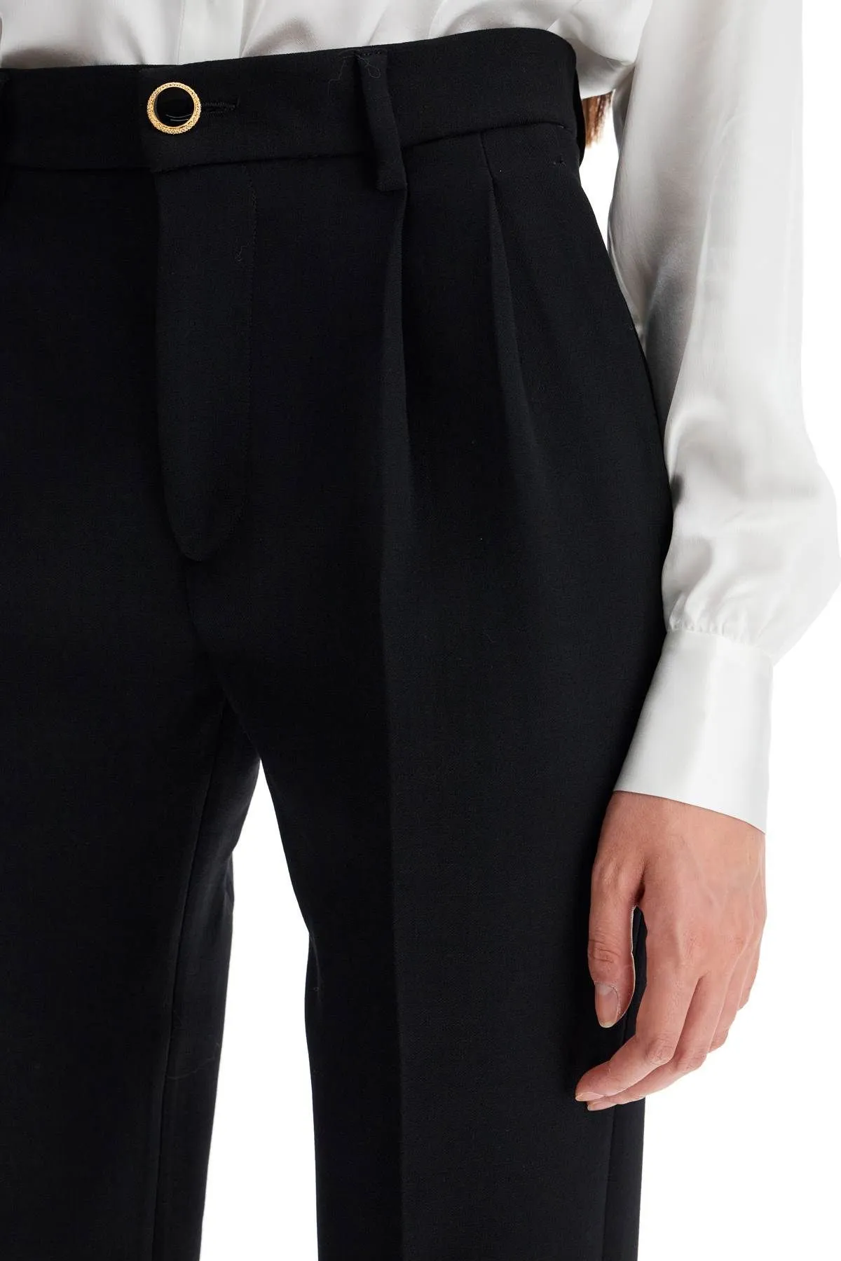 Pantaloni a sigaretta in lana