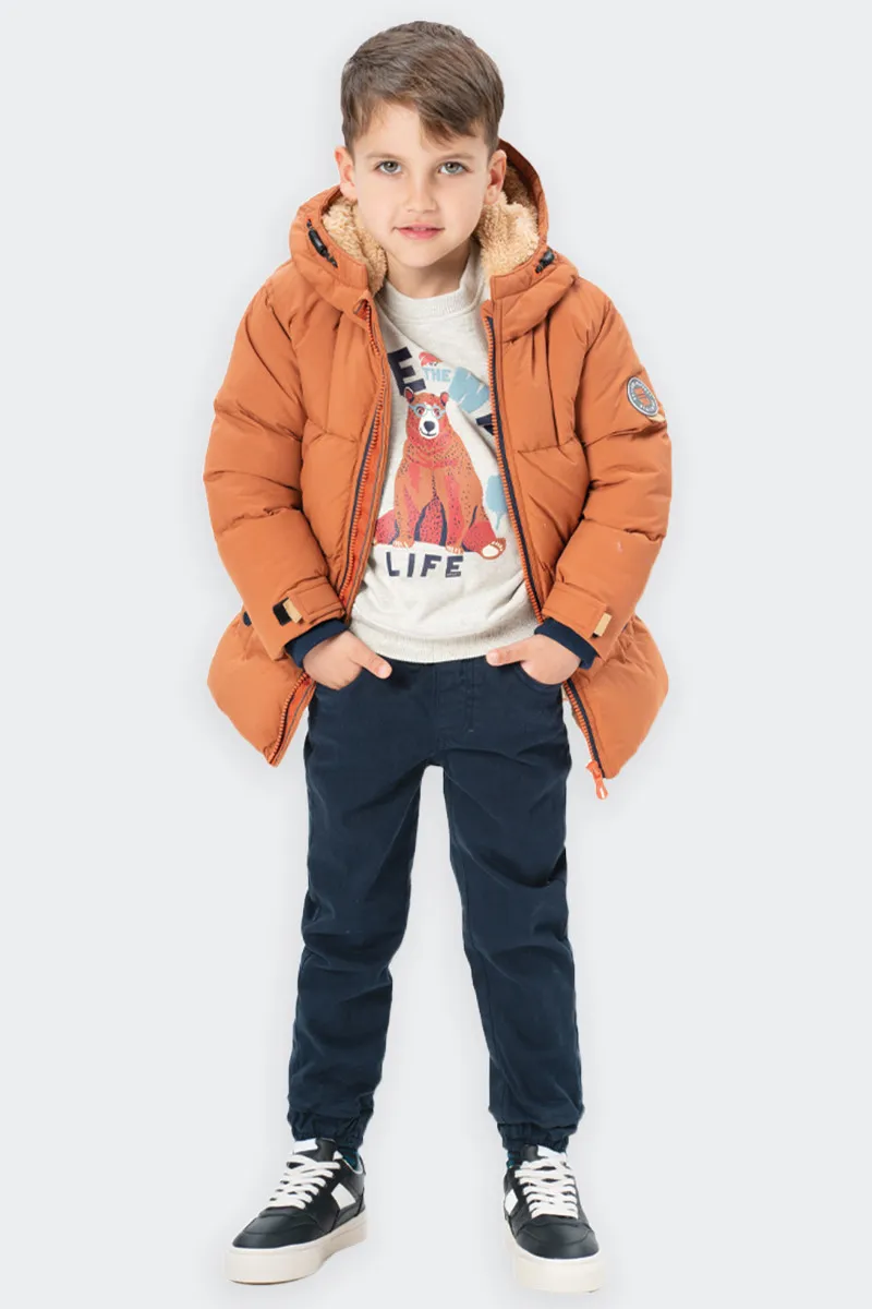 PANTALONI BLU IN COTONE BAMBINO