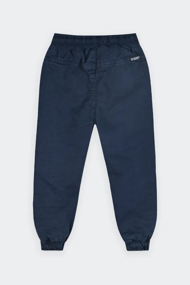 PANTALONI BLU IN COTONE BAMBINO