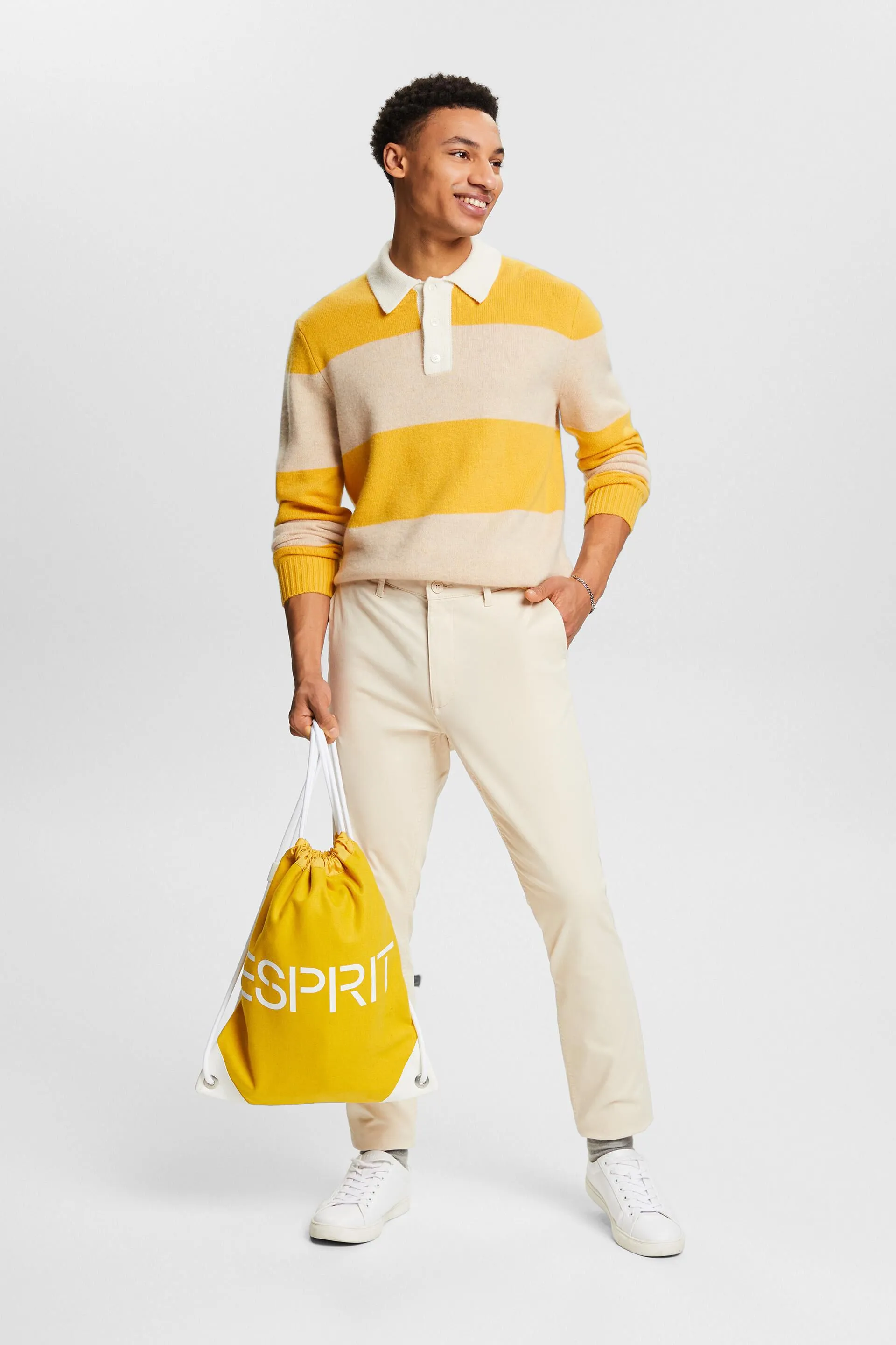 Pantaloni chino con gamba slim