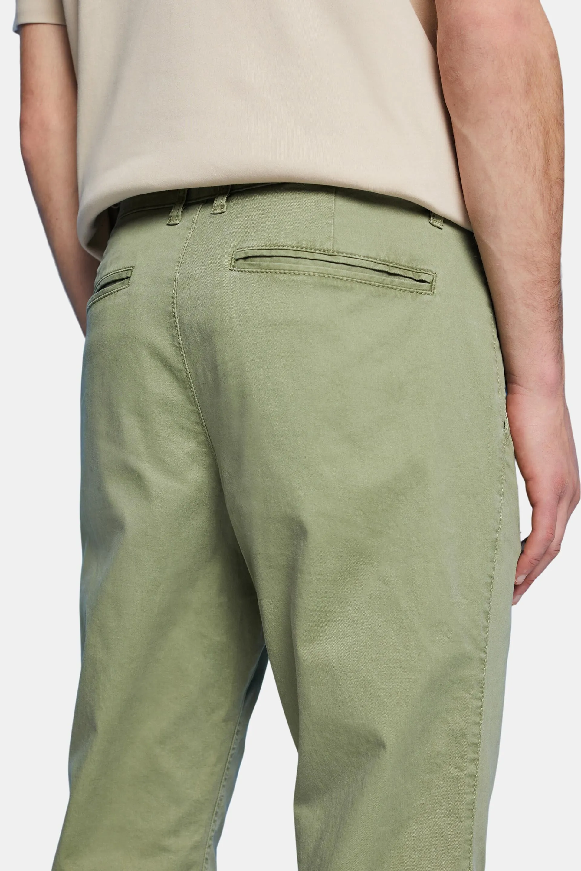 Pantaloni chino elasticizzati in cotone